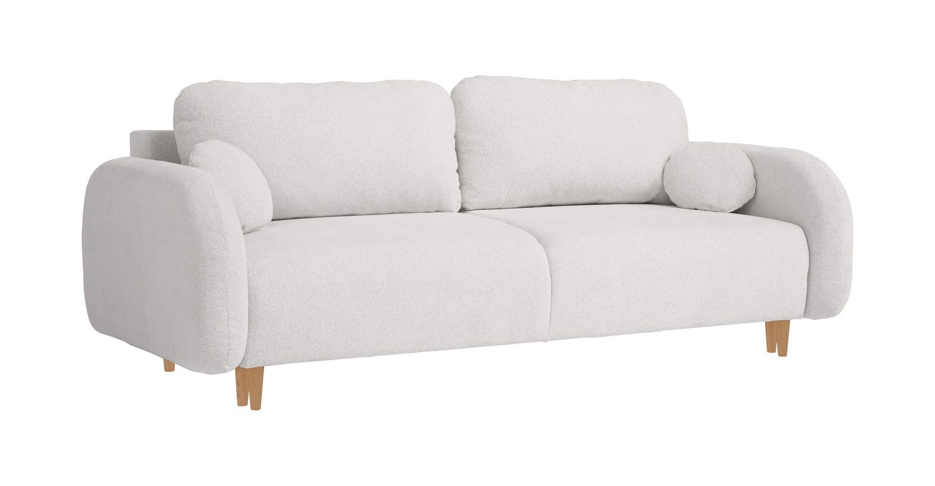 Beautysofa Schlafsofa 3-Sitzer mit Schlaffunktion, 3-Sitzer mit Schlaffunktion