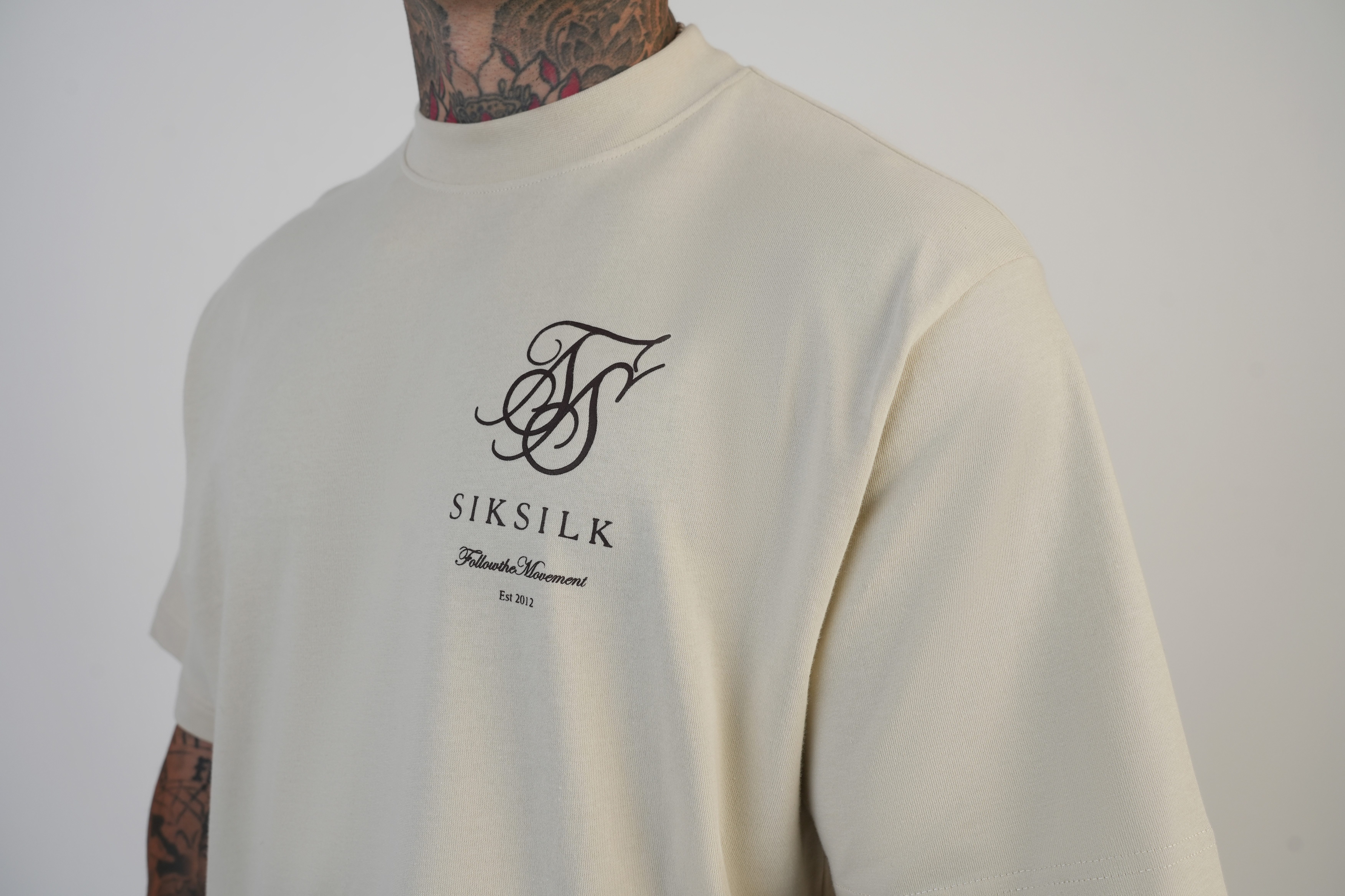 Siksilk T-Shirt SikSilk Herren T-Shirt mit Logo