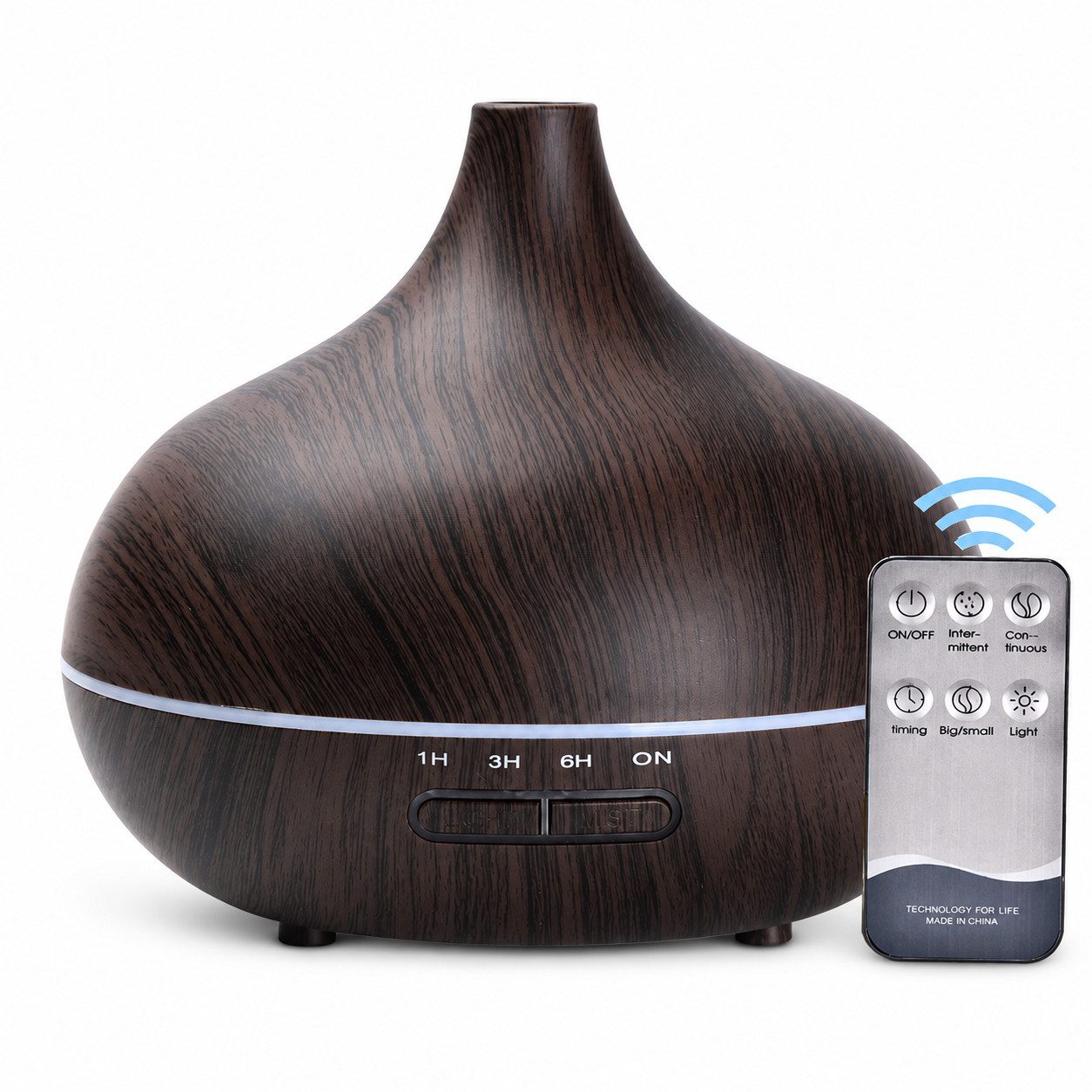 Forrlite Diffuser Aroma Diffuser, 550ml, Aroma Ultraschall-Vernebler Luftbefeuchter, 0,55 l Wassertank, Aroma sparsamen Ultraschall-Vernebler in kleine Duftspender verwandeln