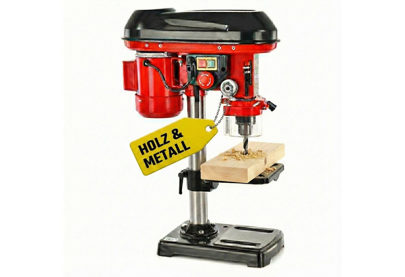 Hecht Tischbohrmaschine 1055 mit 50 mm Spindelhub, 230-240 V, max. 2700 U/min, 500 W, Profimodell