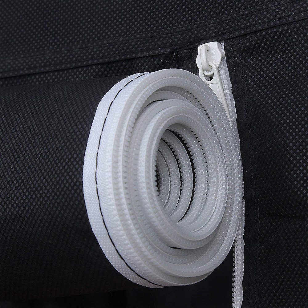 JEOBEST Stoffschrank Kleiderschrank Stoffschrank mit Kleiderstange mit Kleiderstange, Reißverschluss & Ablagen 172*134*43cm