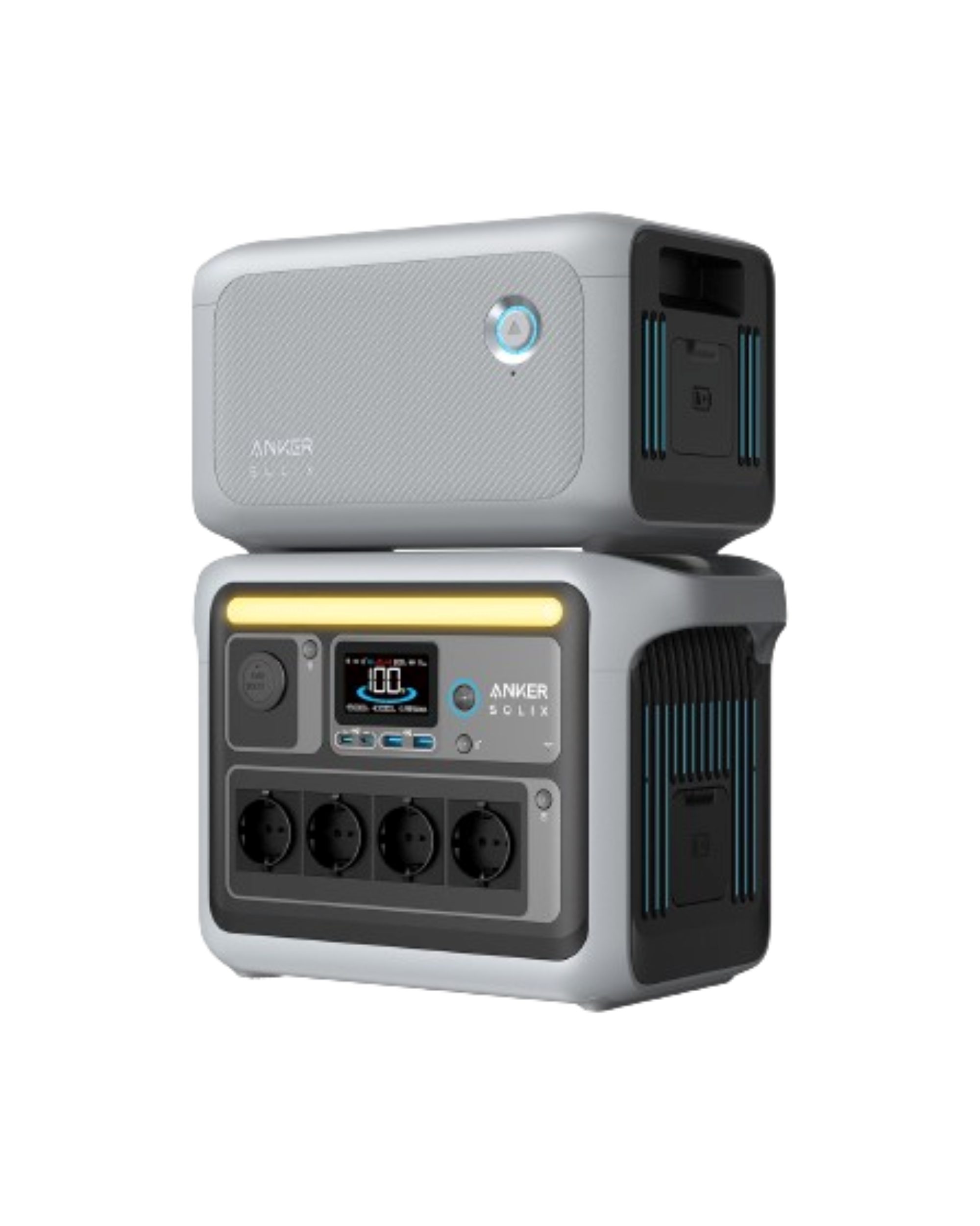 Anker Anker SOLIX BP1000 Erweiterungsakku 1056Wh Solarakkus BP1000 (1 St), 100% Ultra-Fast Aufladung