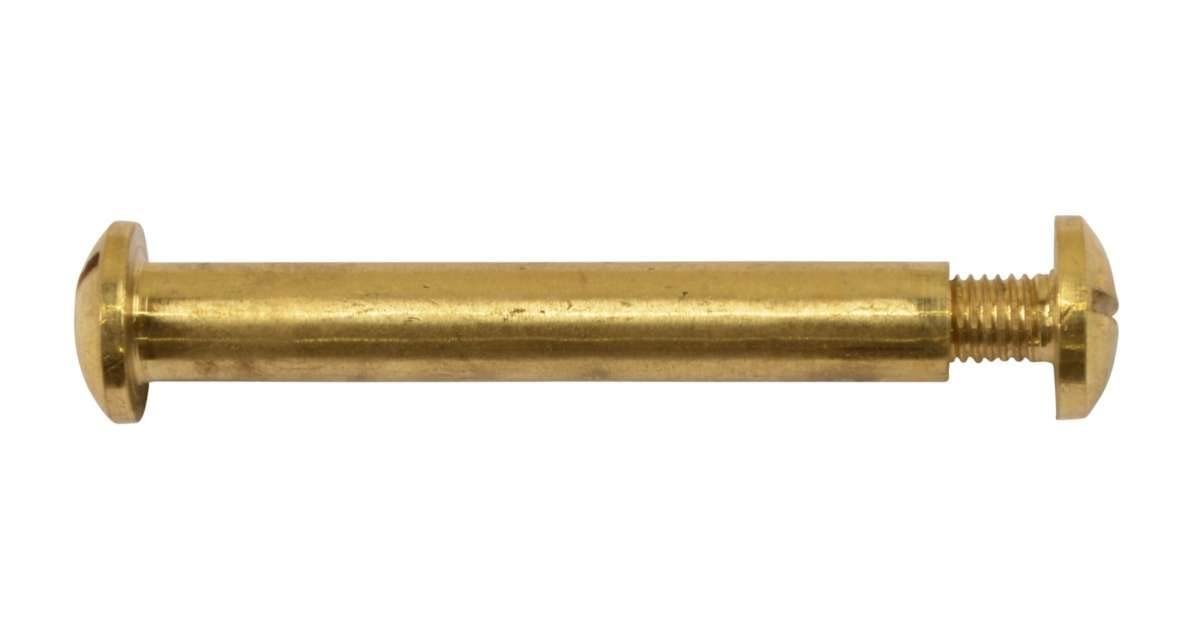 Kai Wiechmann Schraube Ersatzteile Teakmöbel Hülsenschraube 70 mm als Qualitätsschraube, (1 St), massive 2-teilige Messingschraube für Gartenmöbel