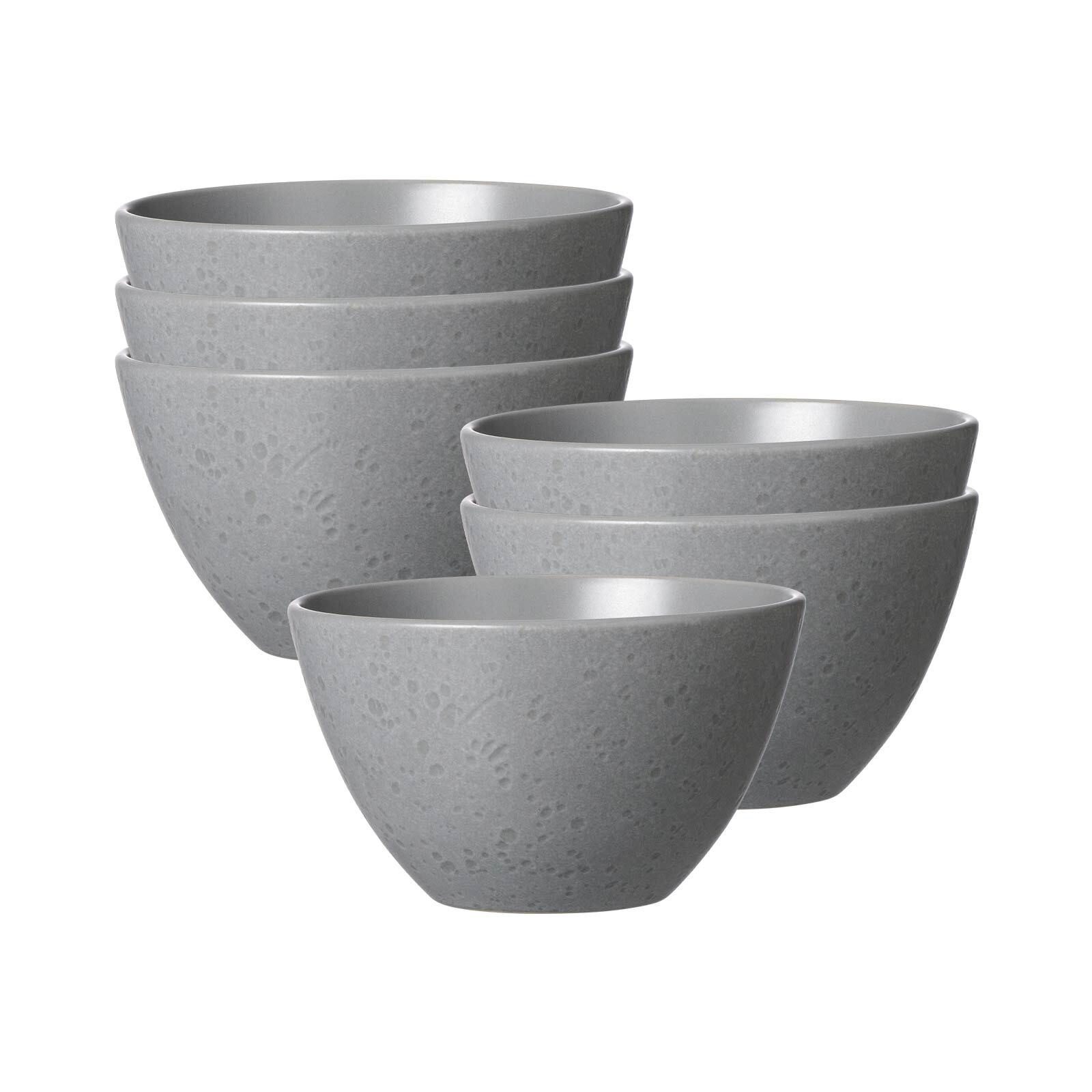 Ritzenhoff & Breker Schale Kitwe Müslischalen ø 14 cm 6er Set, Steingut, (6x Schale, 6-tlg)
