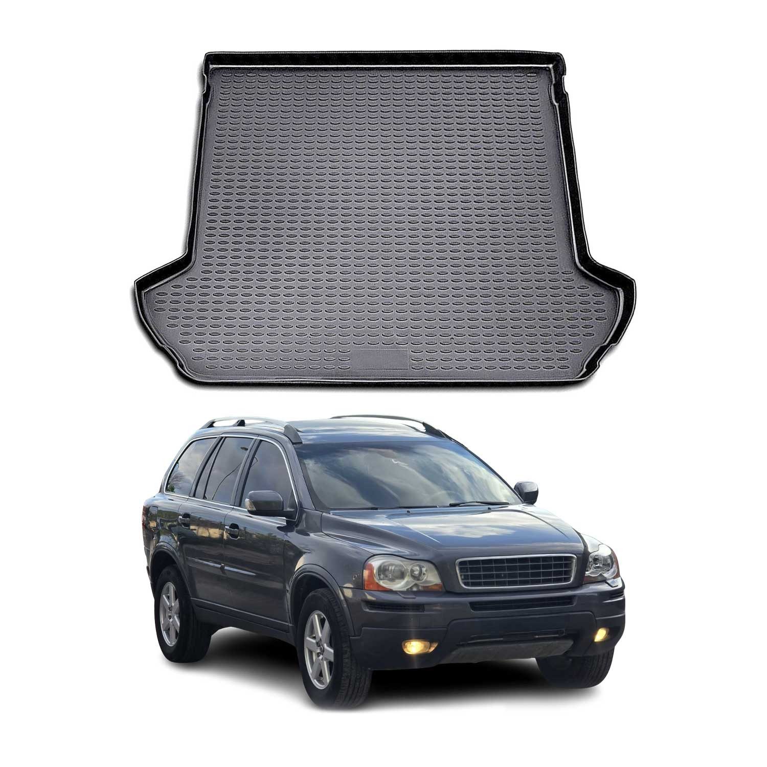 Kofferraummatte Kofferraummatte Kofferraumwanne für Volvo XC90 2002-2014 Gummi TPE