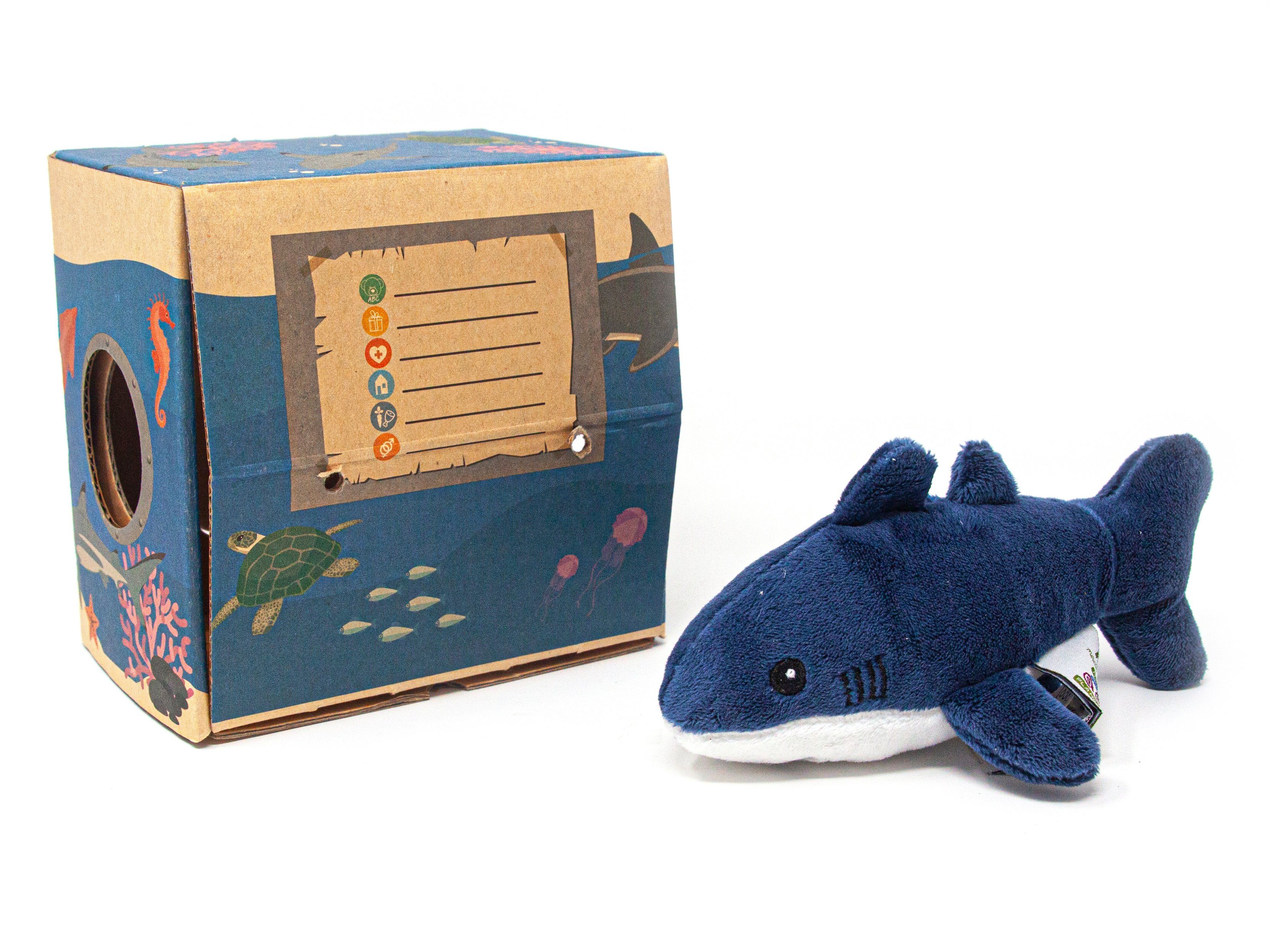 Nature Planet Kuscheltier Nature Planet - Kuscheltier - Mini Aquarium - Blauhai