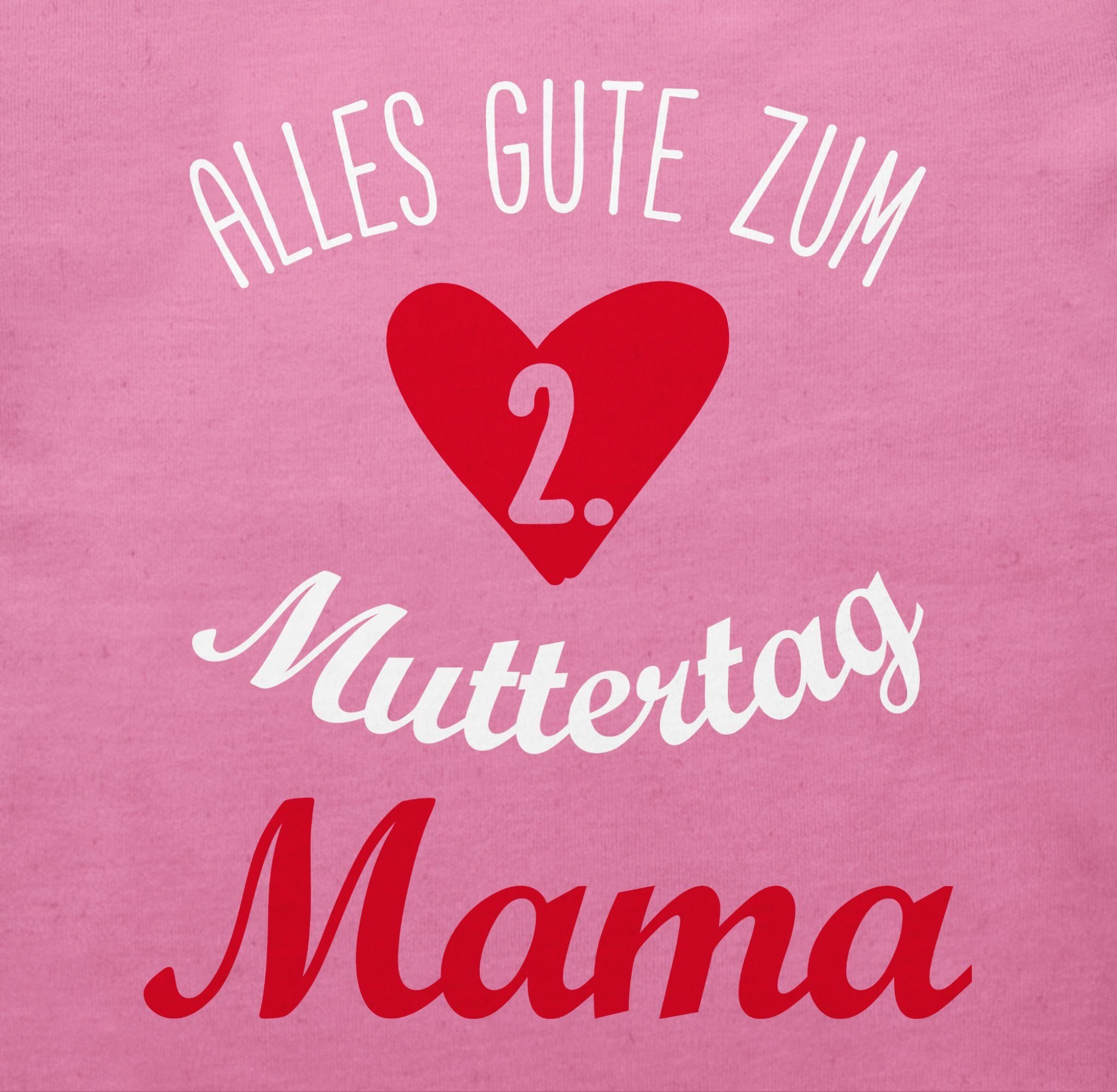 Shirtracer 2 Muttertagsgeschenk T-Shirt Pink zum gute Muttertag Muttertag Alles I 2. zweiten