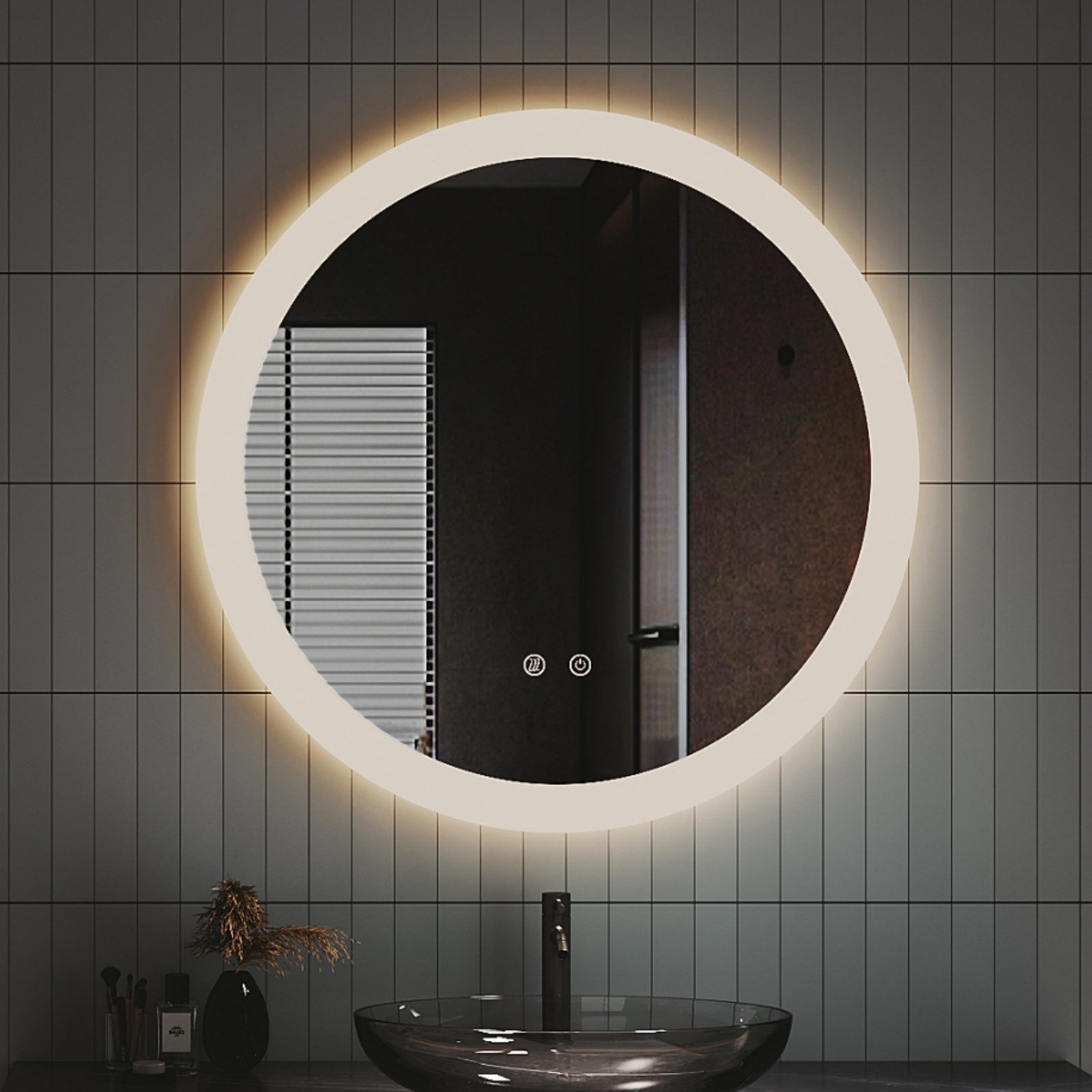 IMPTS Badspiegel Badezimmer Bad Wandspiegel mit LED Beleuchtung Beschlagfre günstig online kaufen