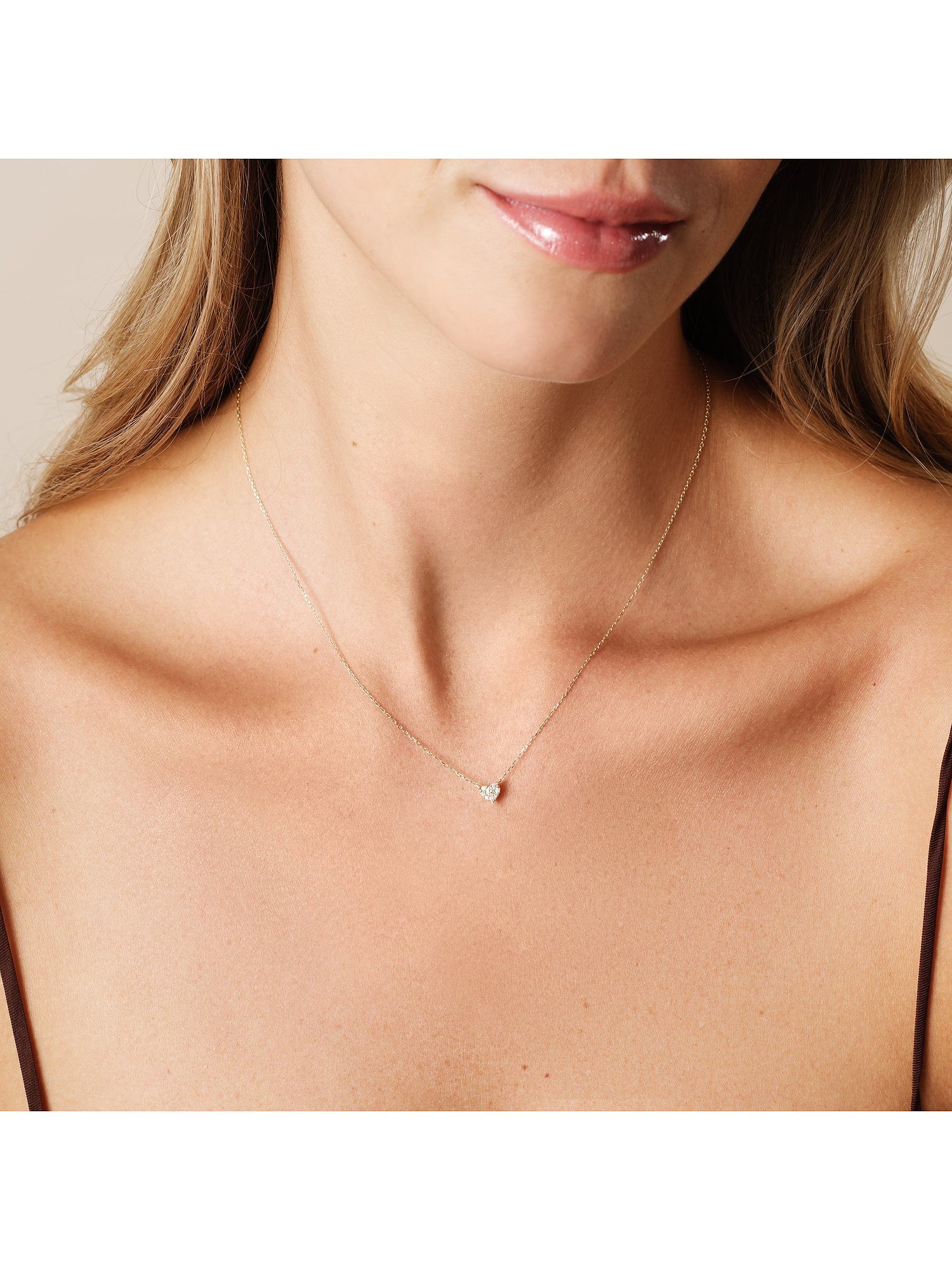 CHRIST Collier CHRIST Damen-Kette 8 Diamant Herz günstig online kaufen