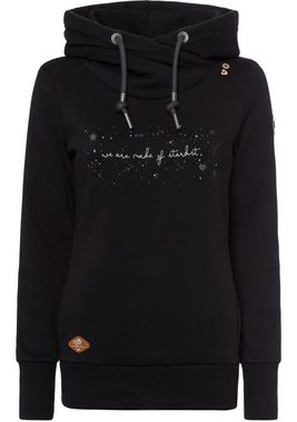 Ragwear Sweater GRIPY BUTTON O STARDUST mit Statement-Front-Print "We are made of Stardust"