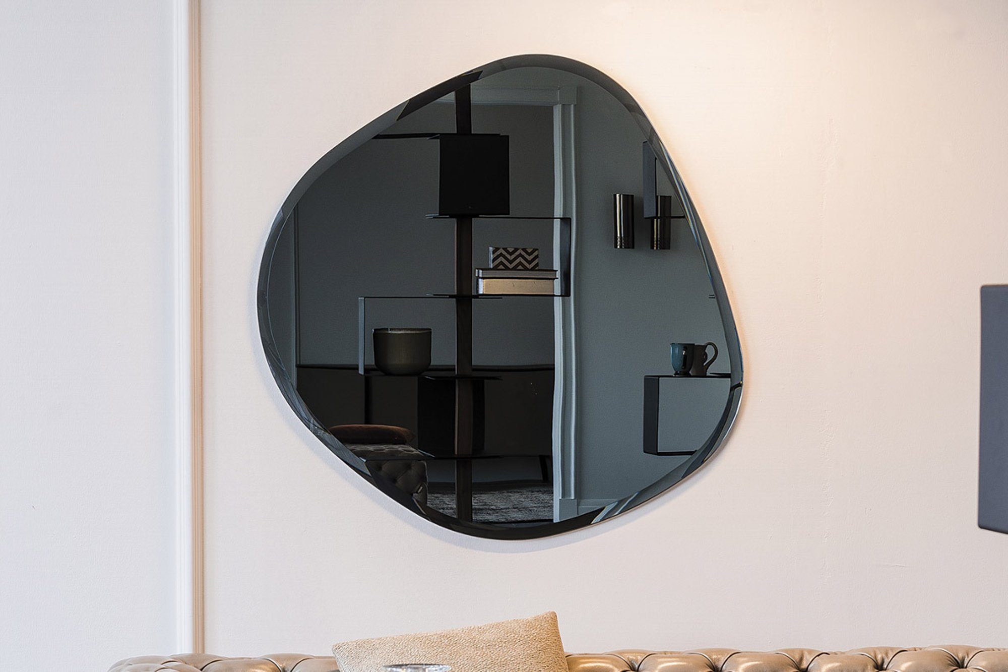 cm) (60 x 2,2 60 Designerspiegel / asymmetrischer (getönt) LEVOO Bianca (nicht Wandspiegel, getönt) x Letizia Wandspiegel