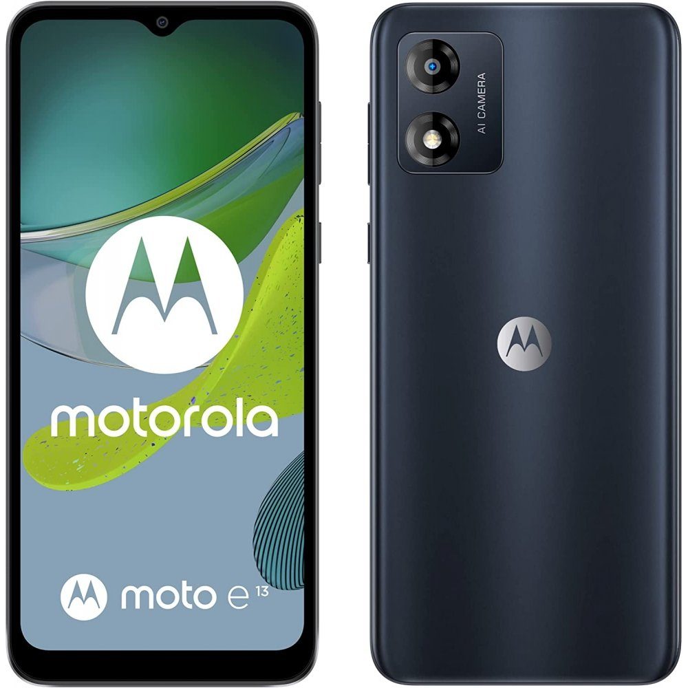 Motorola XT2345-3 Moto E13 64 GB / 2 GB - Smartphone - cosmic black Smartphone (6,5 Zoll)