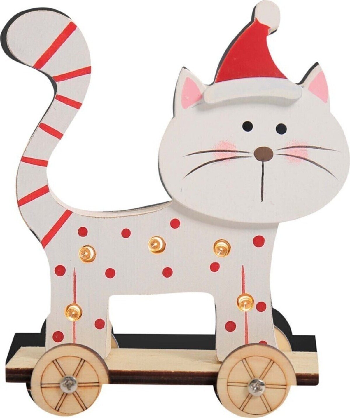 Hellum Deckenleuchten Hellum LED-Holzkatze 524192