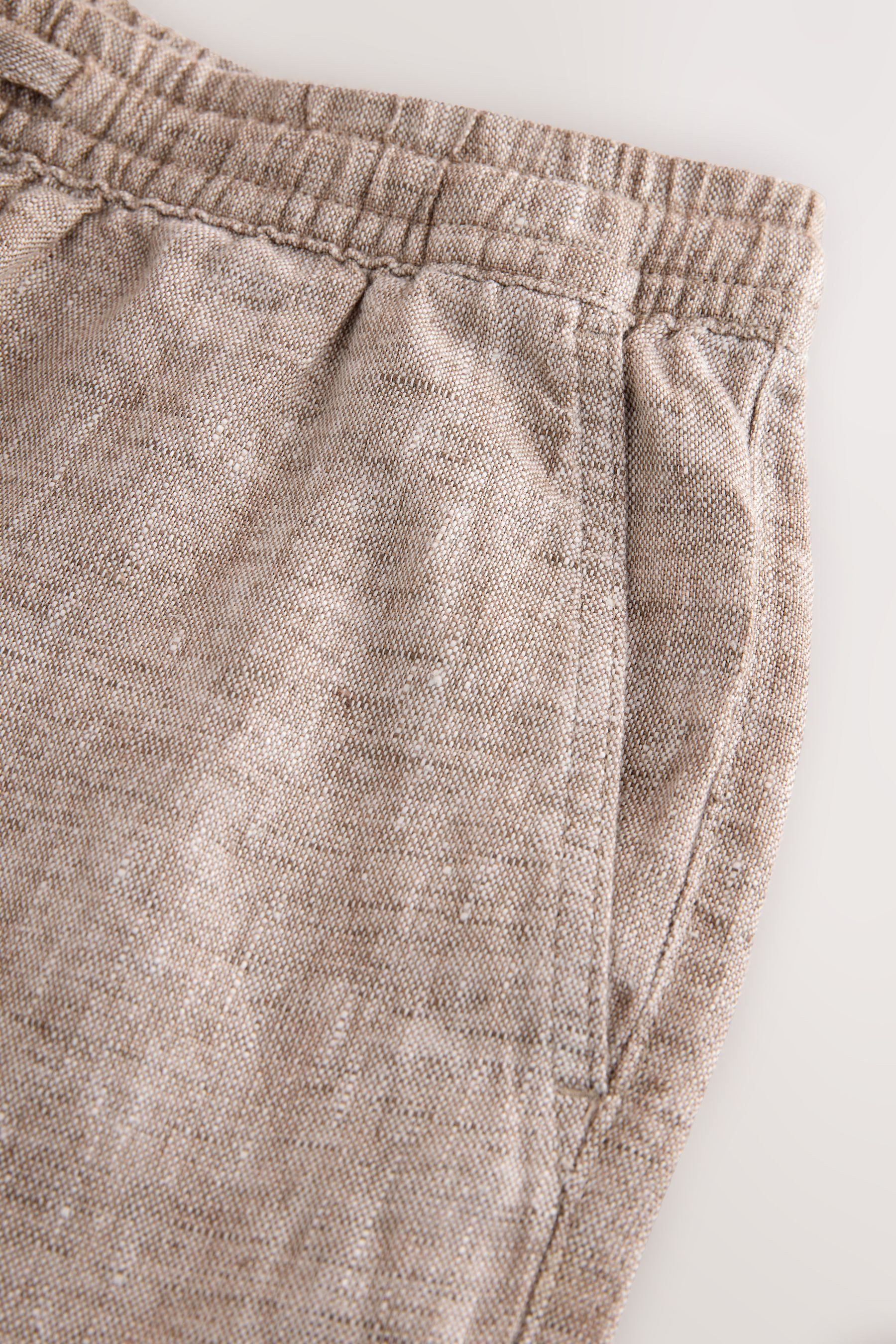 Next Shorts Shorts mit Tunnelzugbund aus schwerem Leinenstoff (1-tlg)