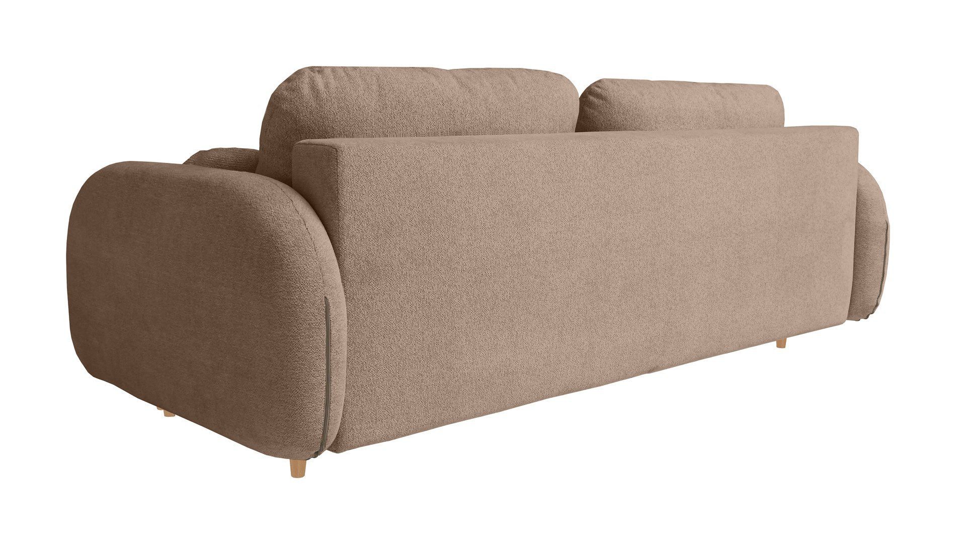 Beautysofa Schlafsofa 3-Sitzer OPTIMO, mit Schlaffunktion