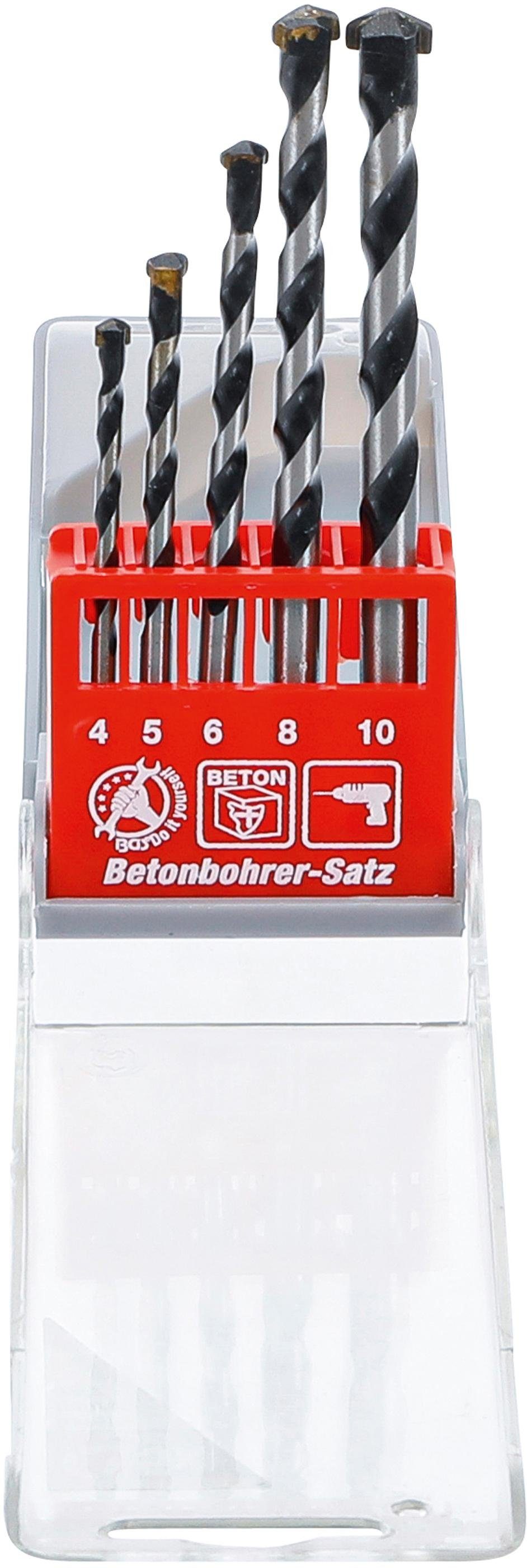 BGS technic Spiralbohrer Betonbohrer-Satz, 4 - 10 mm, 5-tlg.