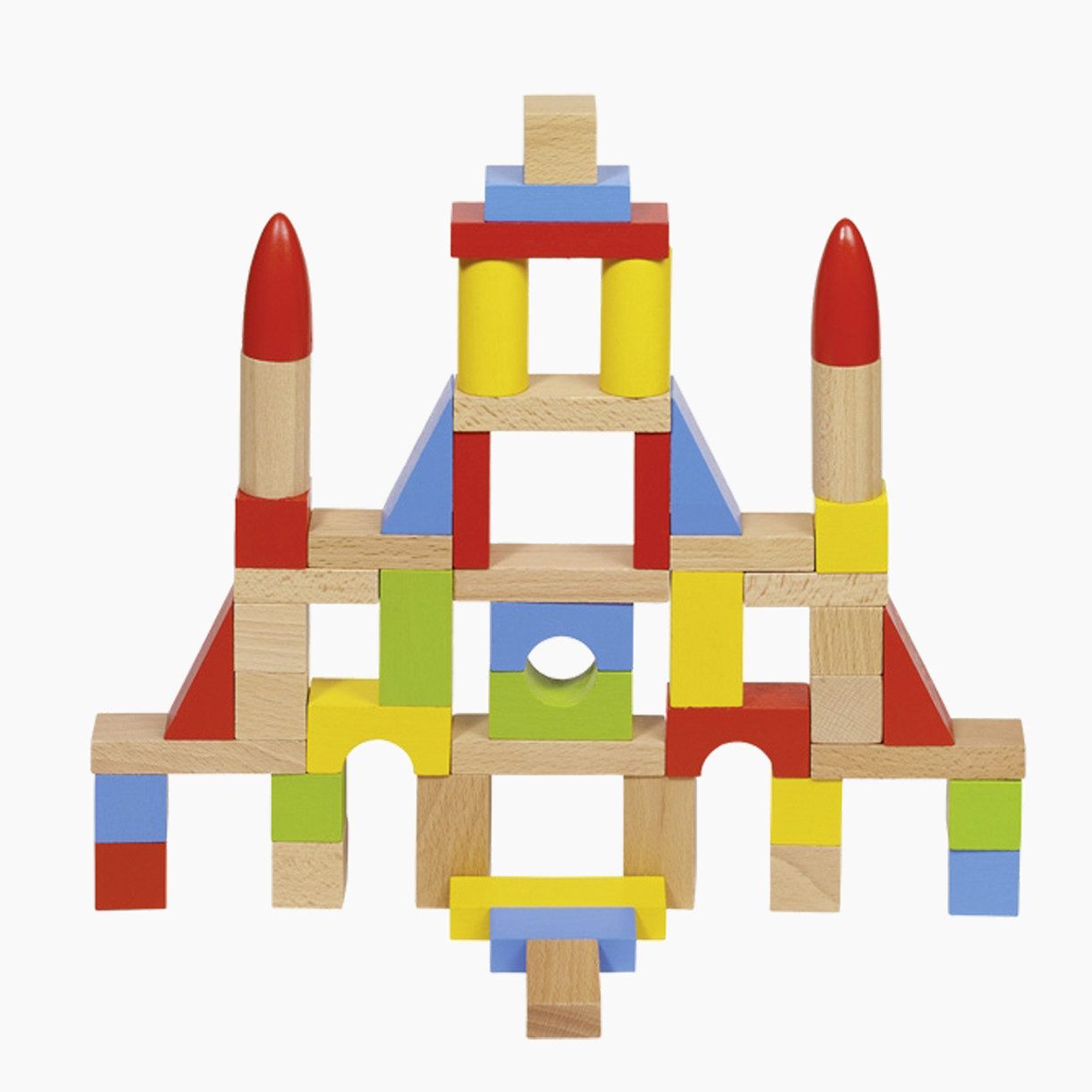 goki Bausteine Bunt Spielbausteine, (beutel, 50 St., set), in aktuellen Farbtönen auf Wasserbasis