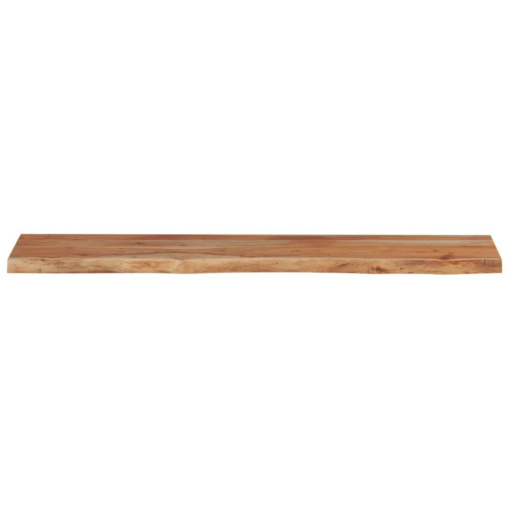 vidaXL Tischplatte Wandregal 120x20x2,5 cm Rechteckig Massivholz Baumkante (1 St) – Bild 4 von 5
