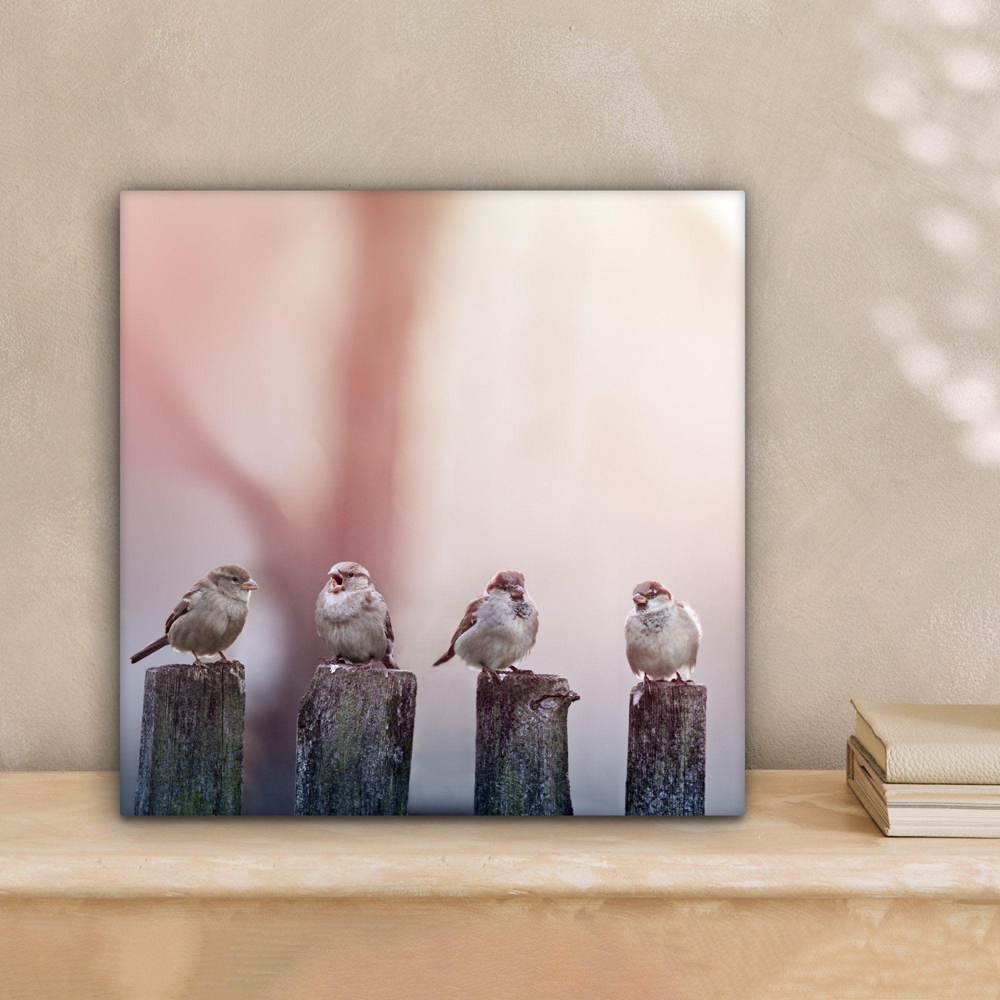 OneMillionCanvasses® Leinwandbild Vögel - Spatzen - günstig online kaufen