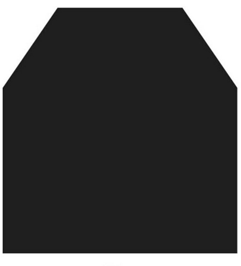 Bodenschutzplatte für Kaminöfen Heathus Sechseck 100 Stahl, 1-St., Stahl-Sechseck, 100 x 120 cm, 2mm Stärke, schwarz, zum Funkenschutz