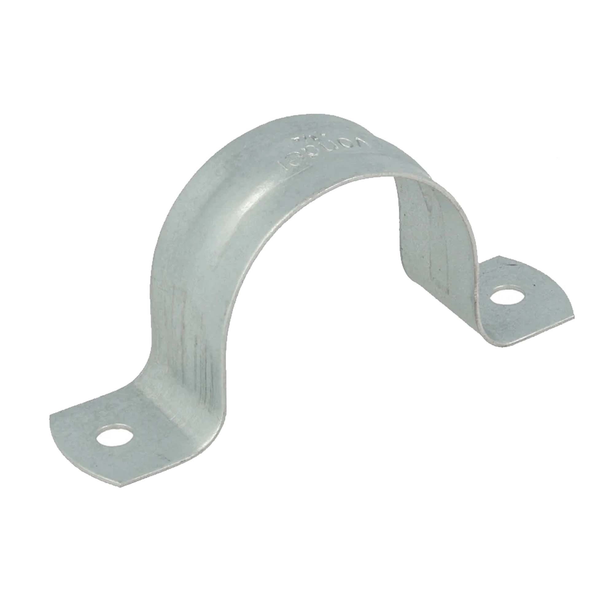 tecuro Rohrschelle Befestigungsschelle, zweilaschig, verzinkt - für Rohre Ø 16 - 50 mm