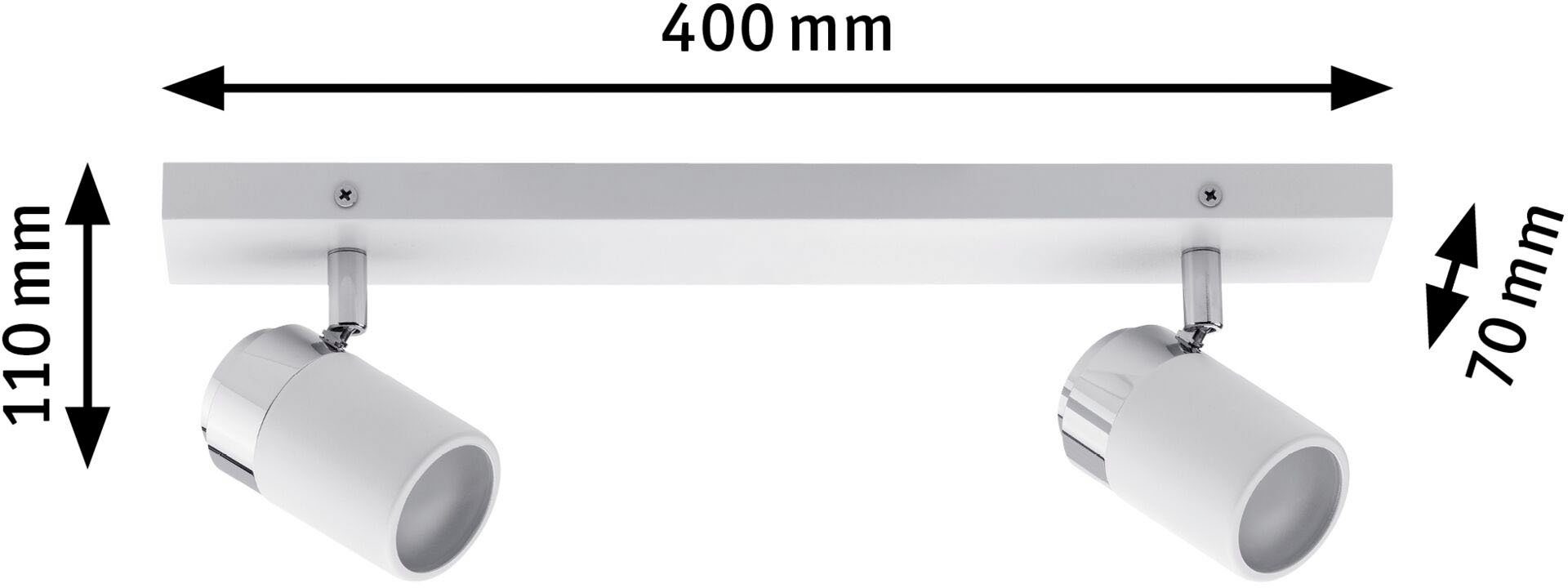 Paulmann LED Deckenleuchte zyli, GU10 ohne Leuchtmittel