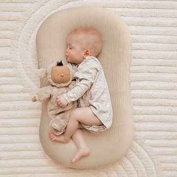 Novzep Babykissen Baby-Liegekissen für Neugeborene, weiche Baumwolle, atmungsaktiv, Baby-Nestschläfer, Baumwolle, Neugeborenenliege für Jungen und Mädchen
