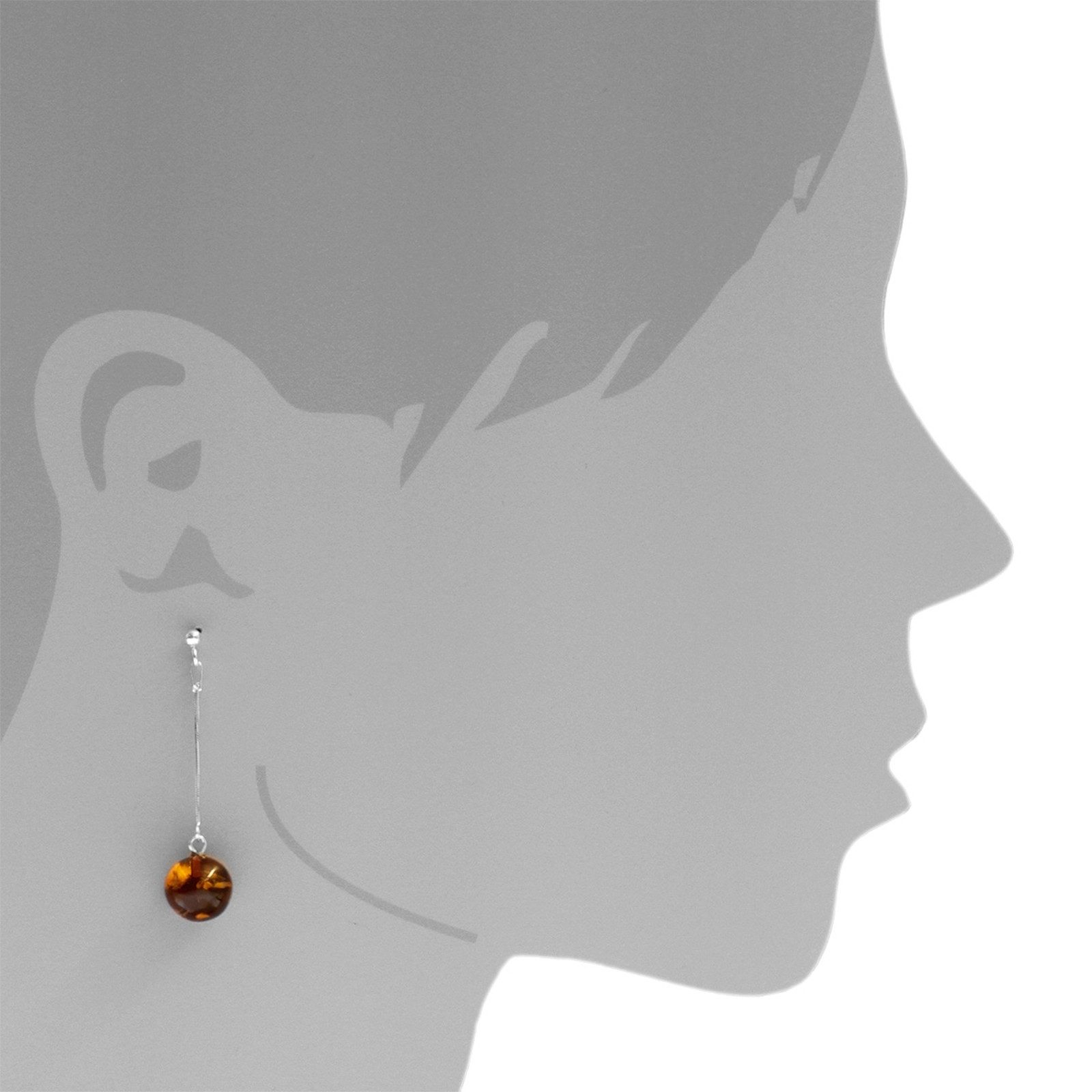 OSTSEE-SCHMUCK Paar Ohrhänger Ostsee-Schmuck Ohrhänger Klassisch 9 mm Ohrhä günstig online kaufen