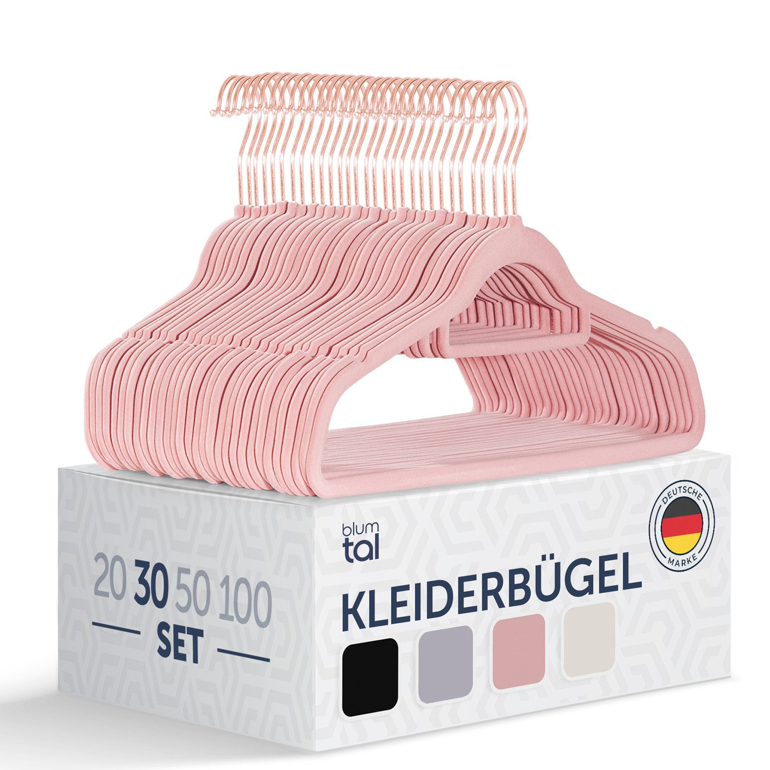 Blumtal Kleiderbügel Rutschfest - Samtoptik - günstig online kaufen