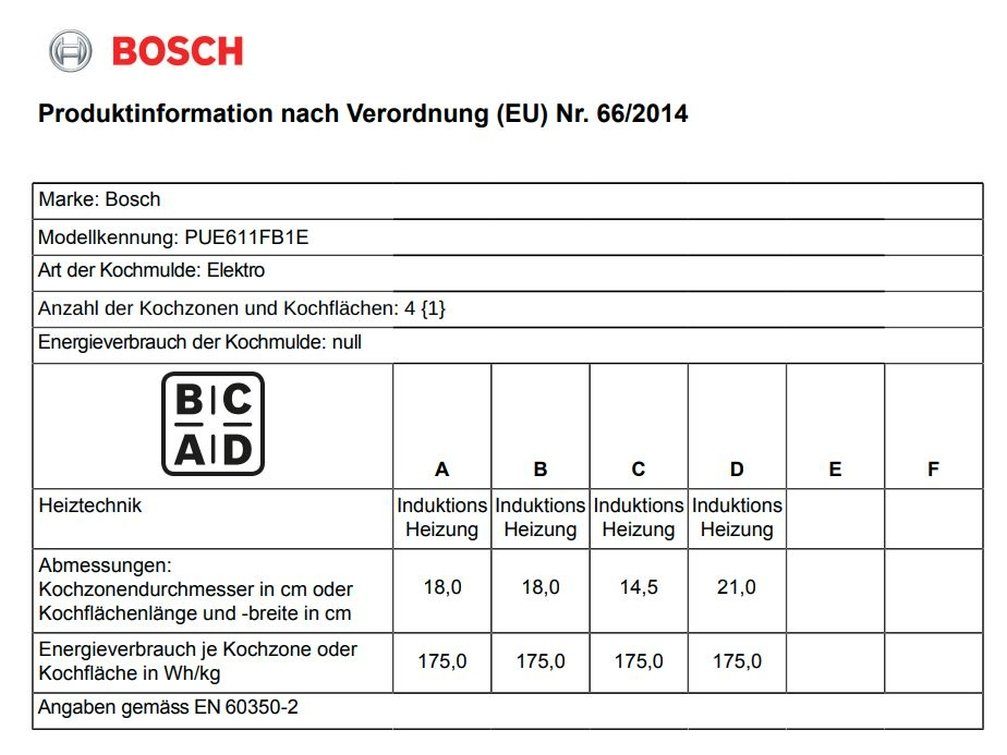 PowerBoost Backofen Induktions BEKO mit Herd-Set Bosch Induktionskochfeld und