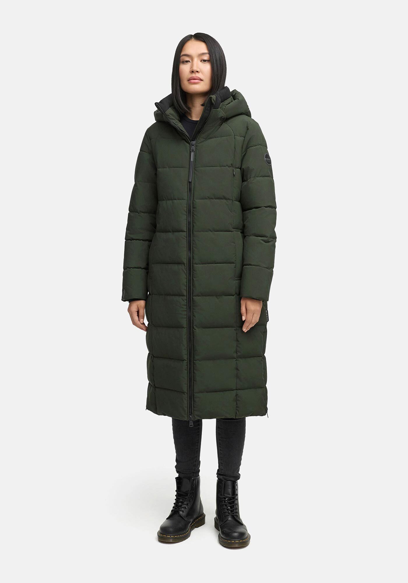 Marikoo Winterjacke Lanitaa Steppmantel mit abnehmbarer Kapuze