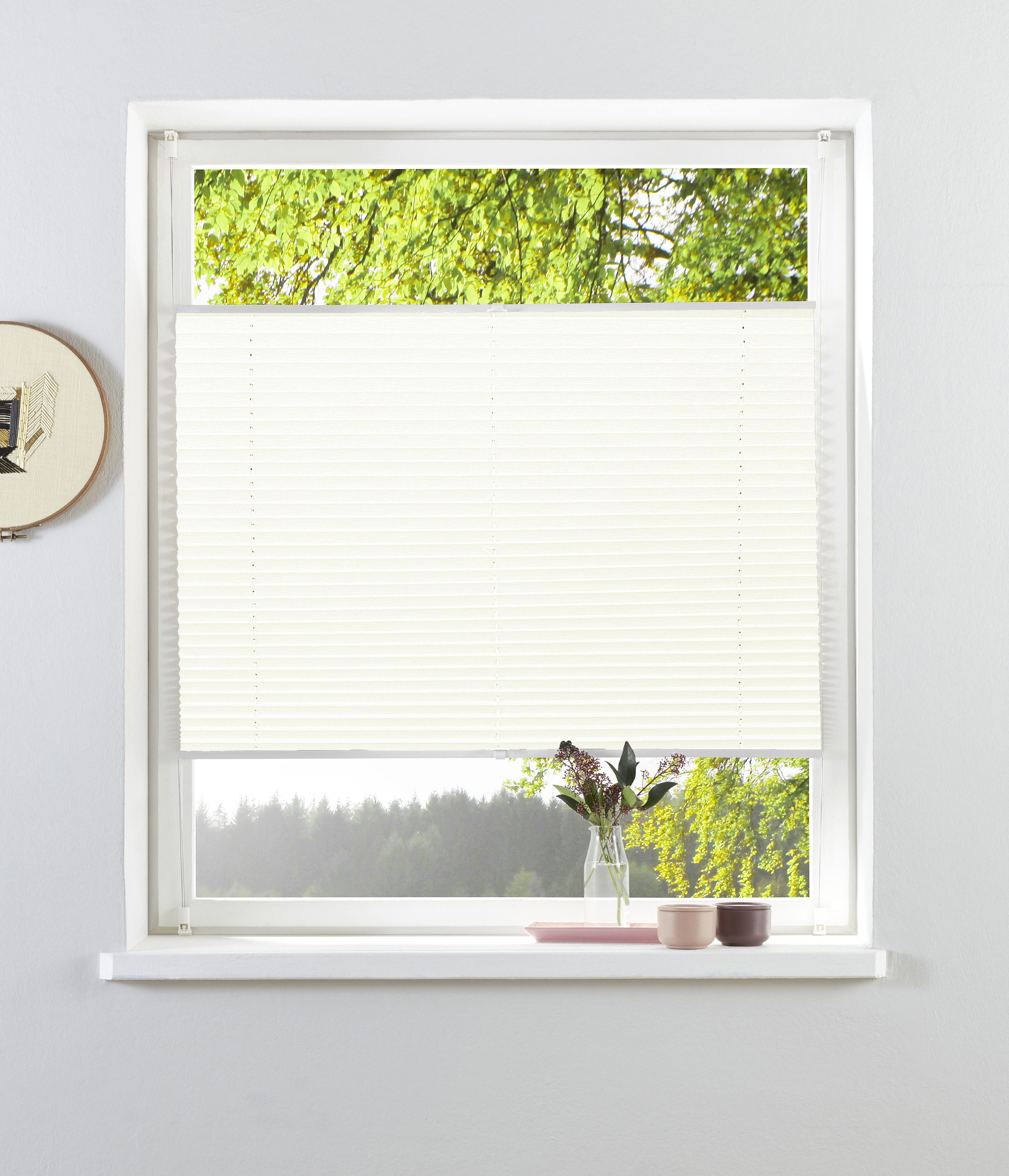 OTTO home Plissee NELLIA, Lichtschutz, ohne Bohren, freihängend, Klemmfix, Klemmfix, feine Struktur, NEUHEIT für Fenster & Tür, Lichtschutz