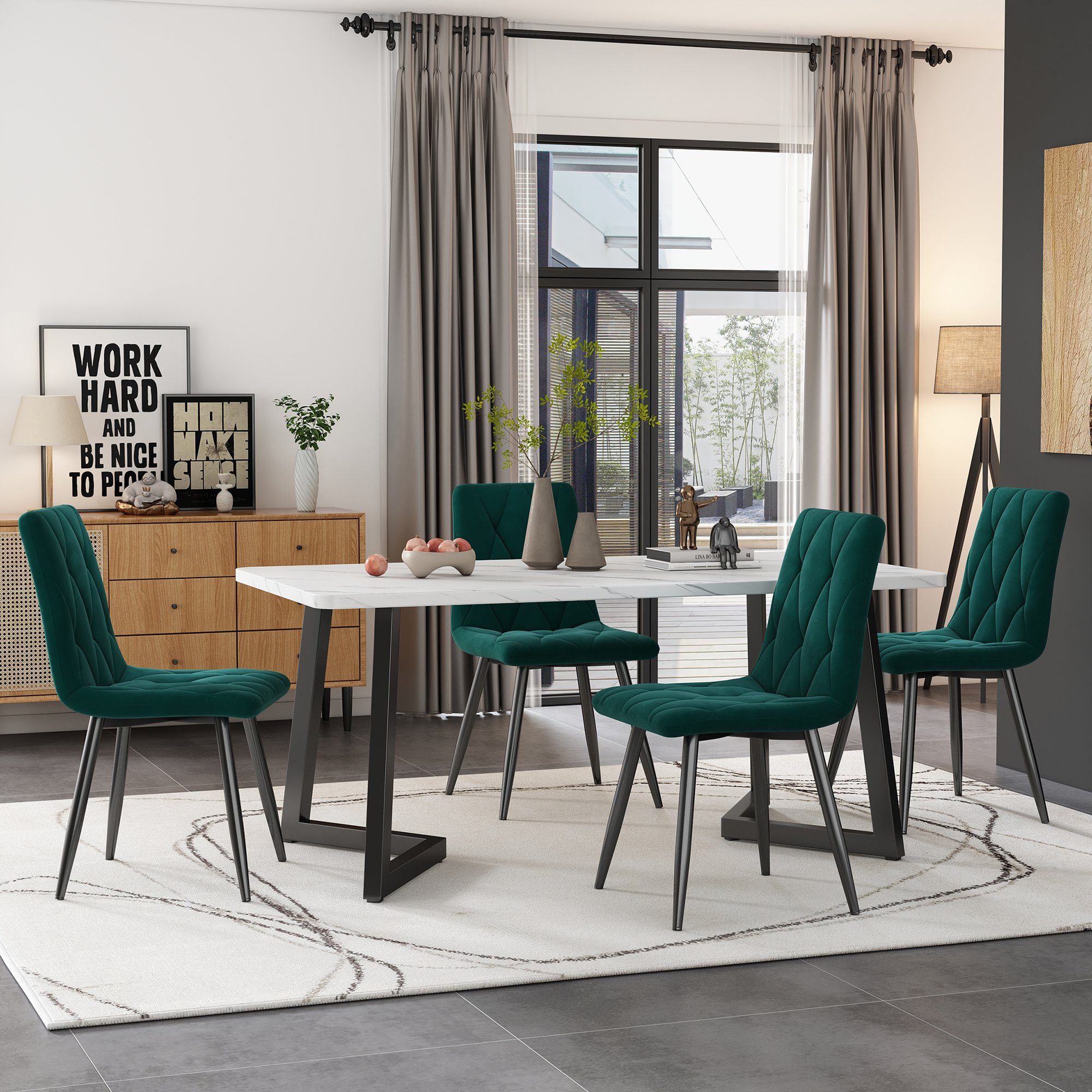 Flieks Essgruppe, (Set, 5-tlg., Tisch mit günstig online kaufen