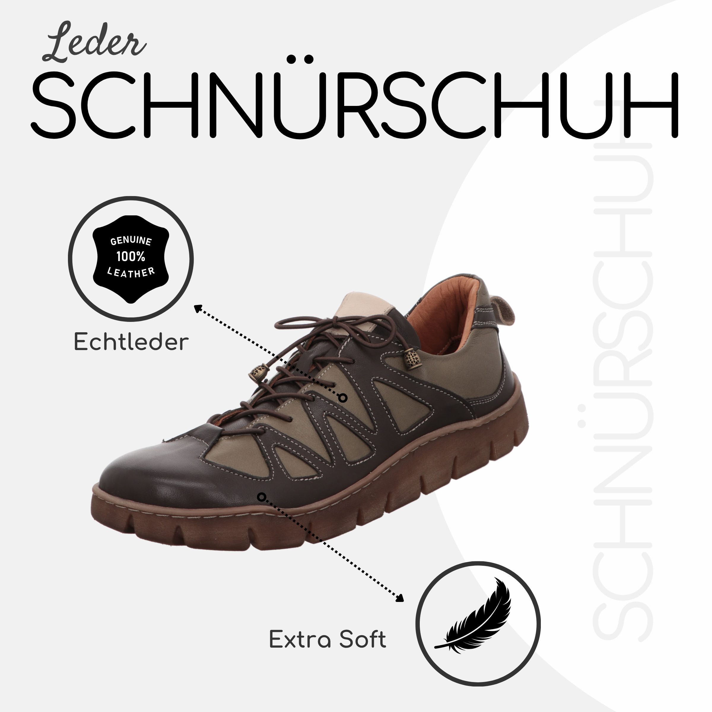 Gemini Damen Schnürschuh