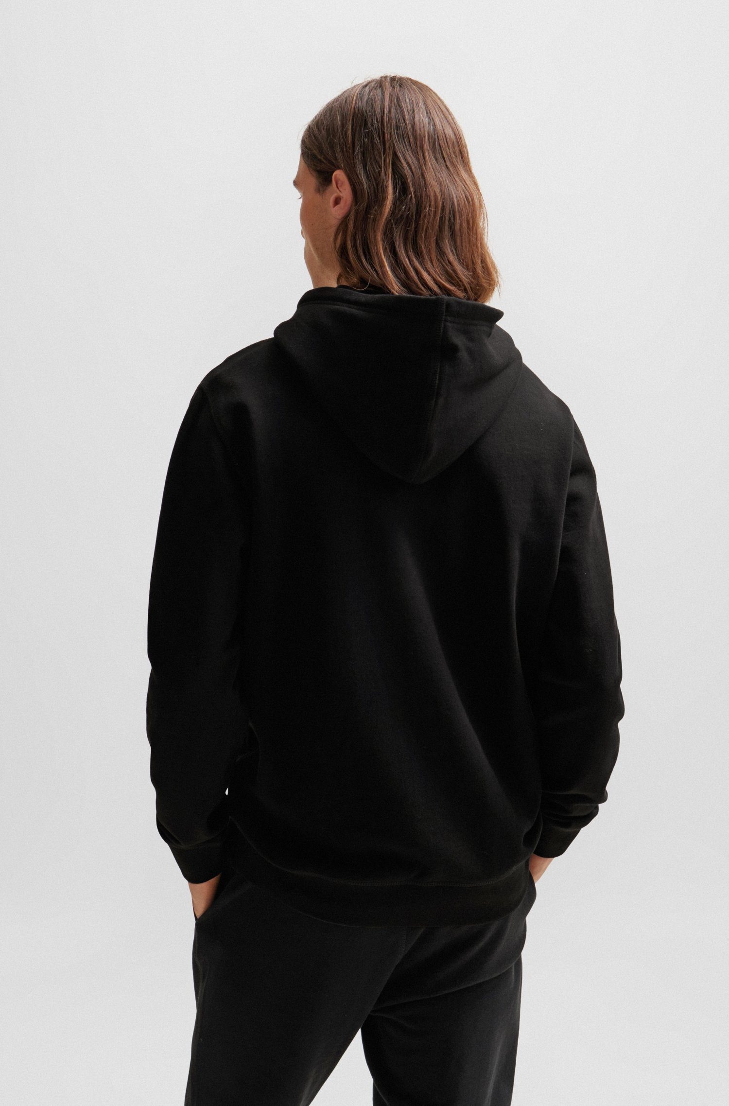 BOSS ORANGE Kapuzensweatshirt Wetalk mit gesticktem BOSS Markenlabel