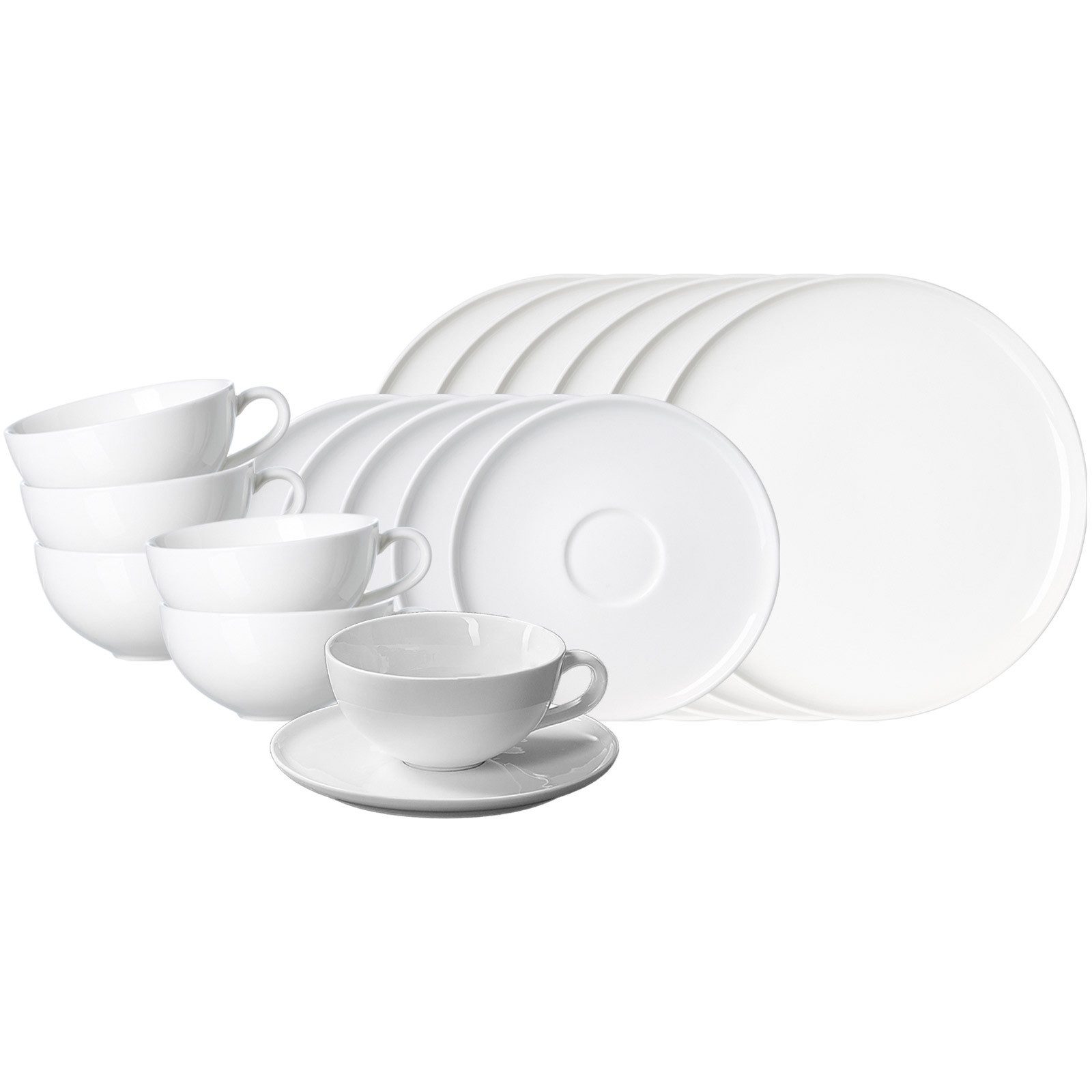 Ritzenhoff & Breker Teeservice Skagen Teeservice 18er Set (18-tlg), 6 Personen, Porzellan