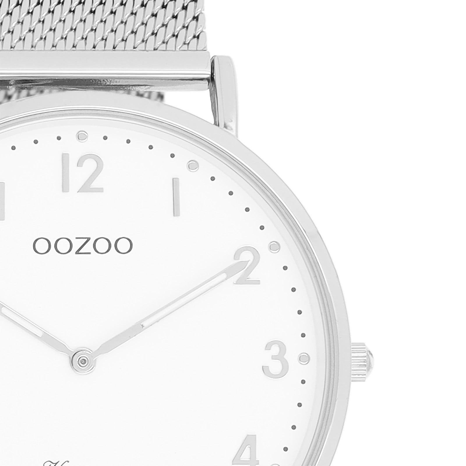 OOZOO Quarzuhr Oozoo Unisex Armbanduhr Vintage Series, (Analoguhr), Damen, Herrenuhr rund, groß (ca. 40mm) Metallarmband, Fashion-Style