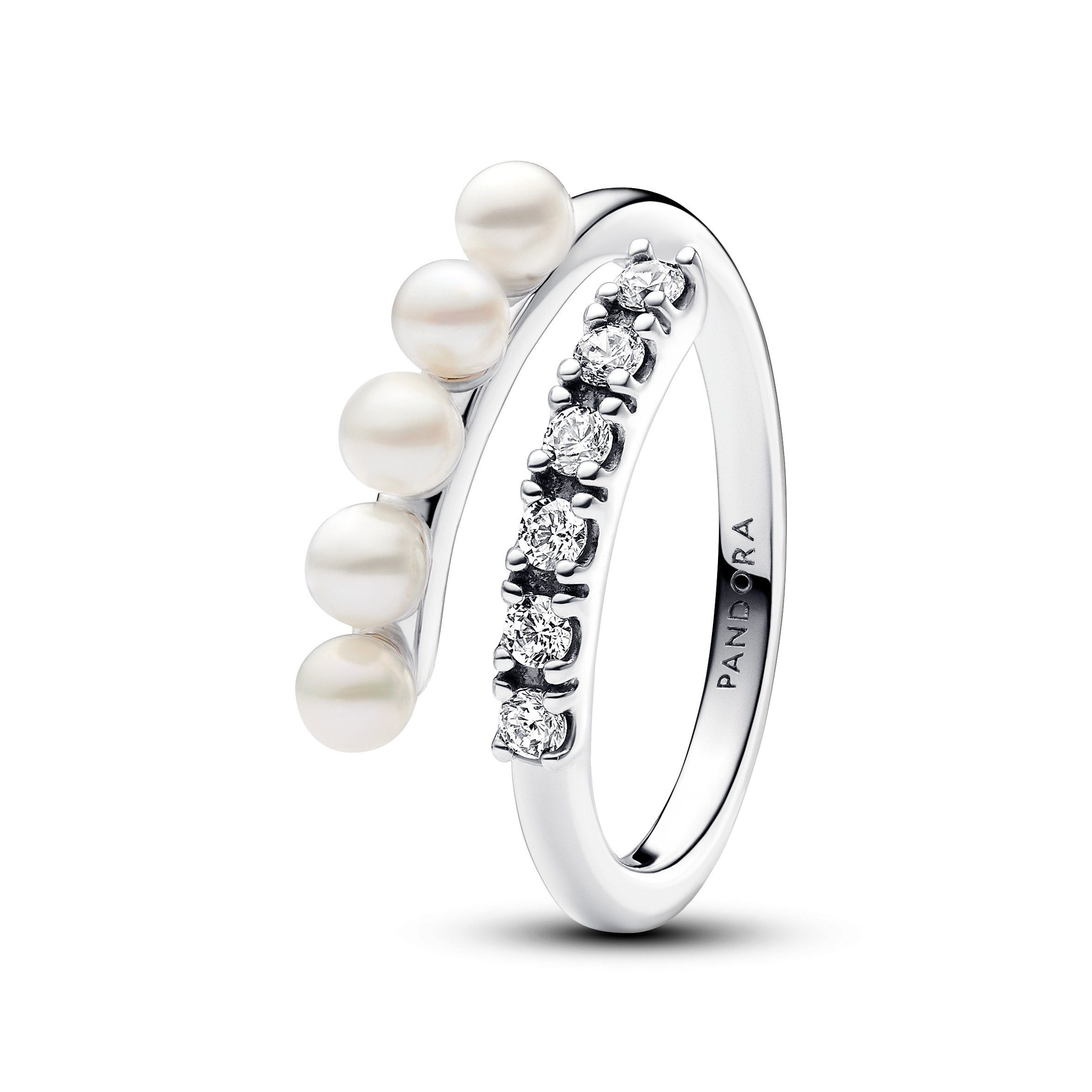 Pandora Silberring Pandora Ring Pearls&Pavé 193145C01-54 Silber