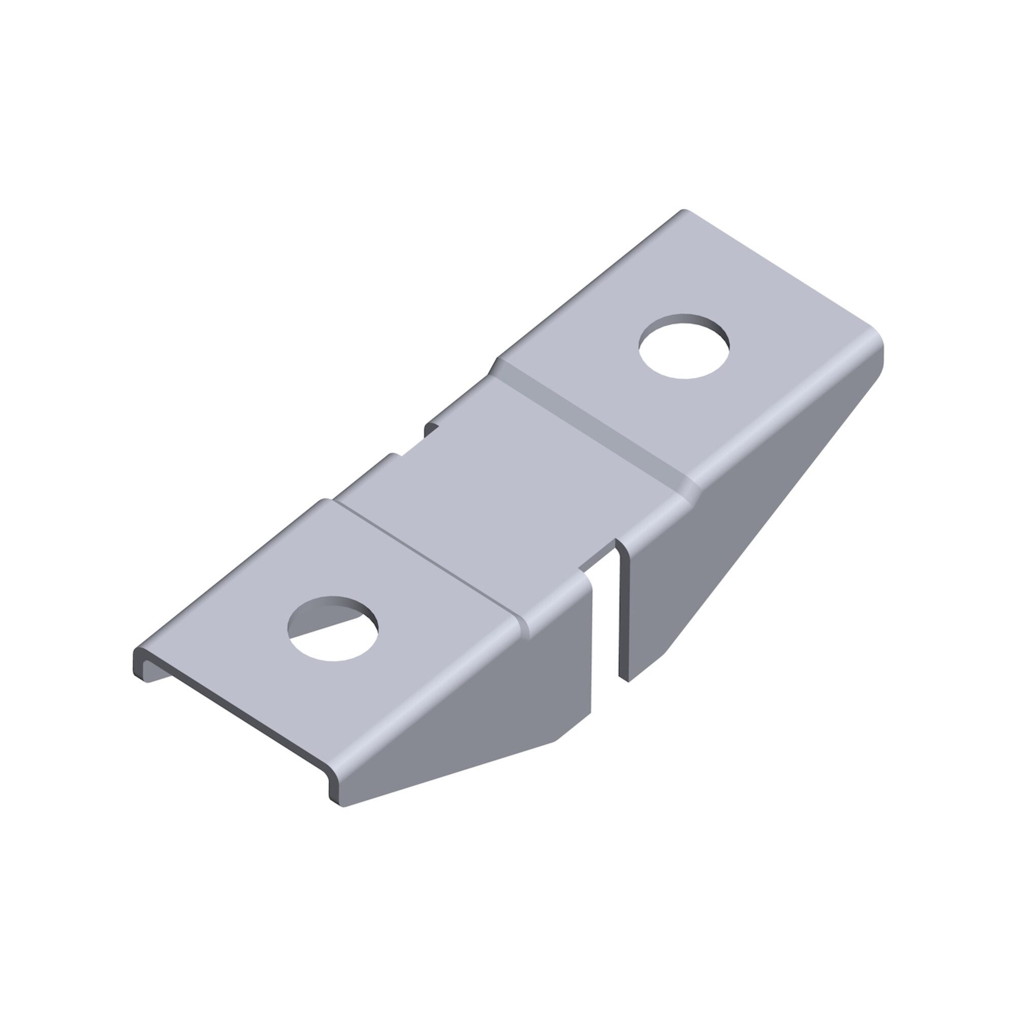 ELEMENT SYSTEM Schwerlastregal DIY, Aufsteckhalter 11612 zweiseitig,B 45mm Edelstahl