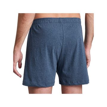 Schiesser Shorts blau regular (1-tlg)