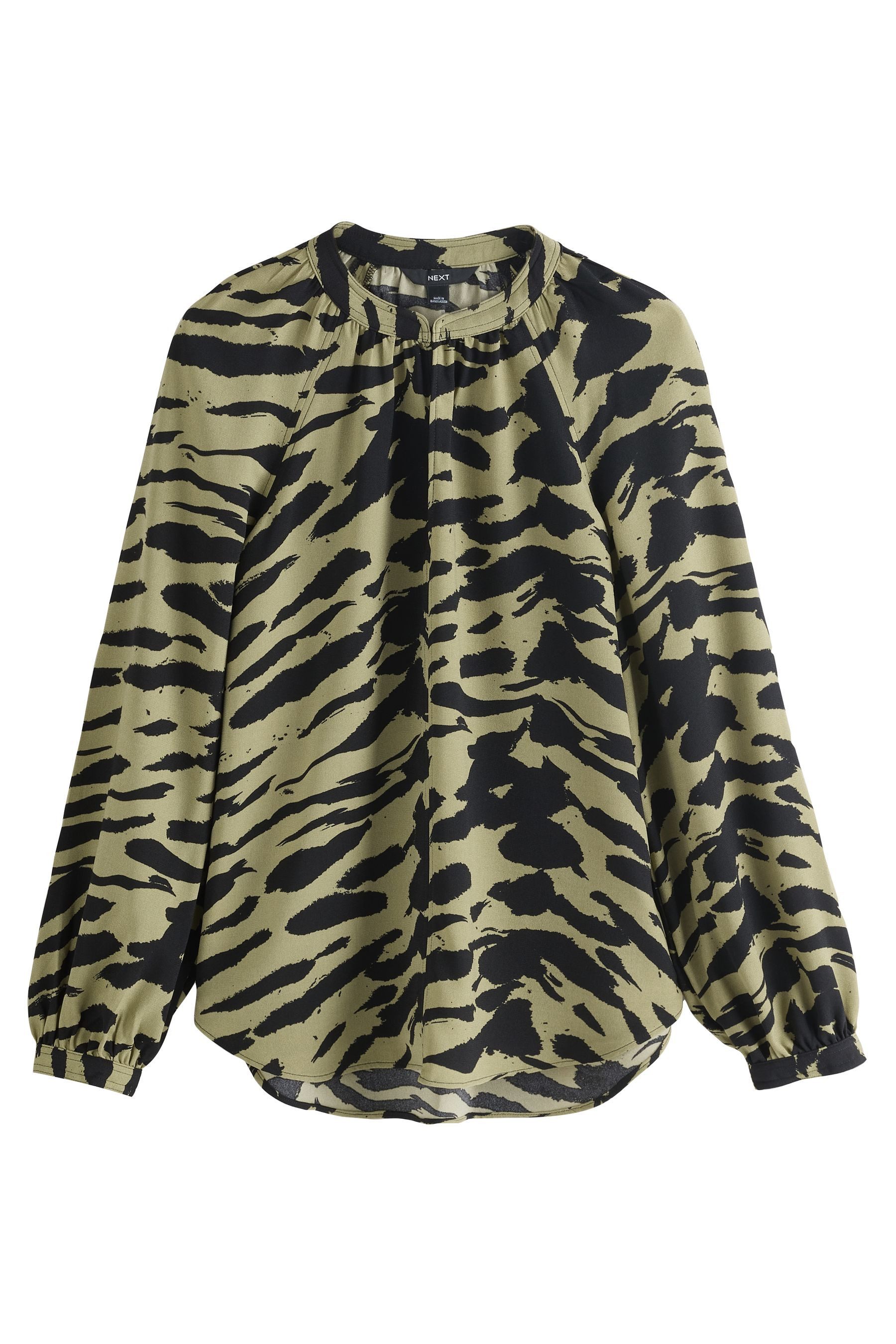 Next Langarmbluse Langärmelige Bluse mit V-Ausschnitt (1-tlg)