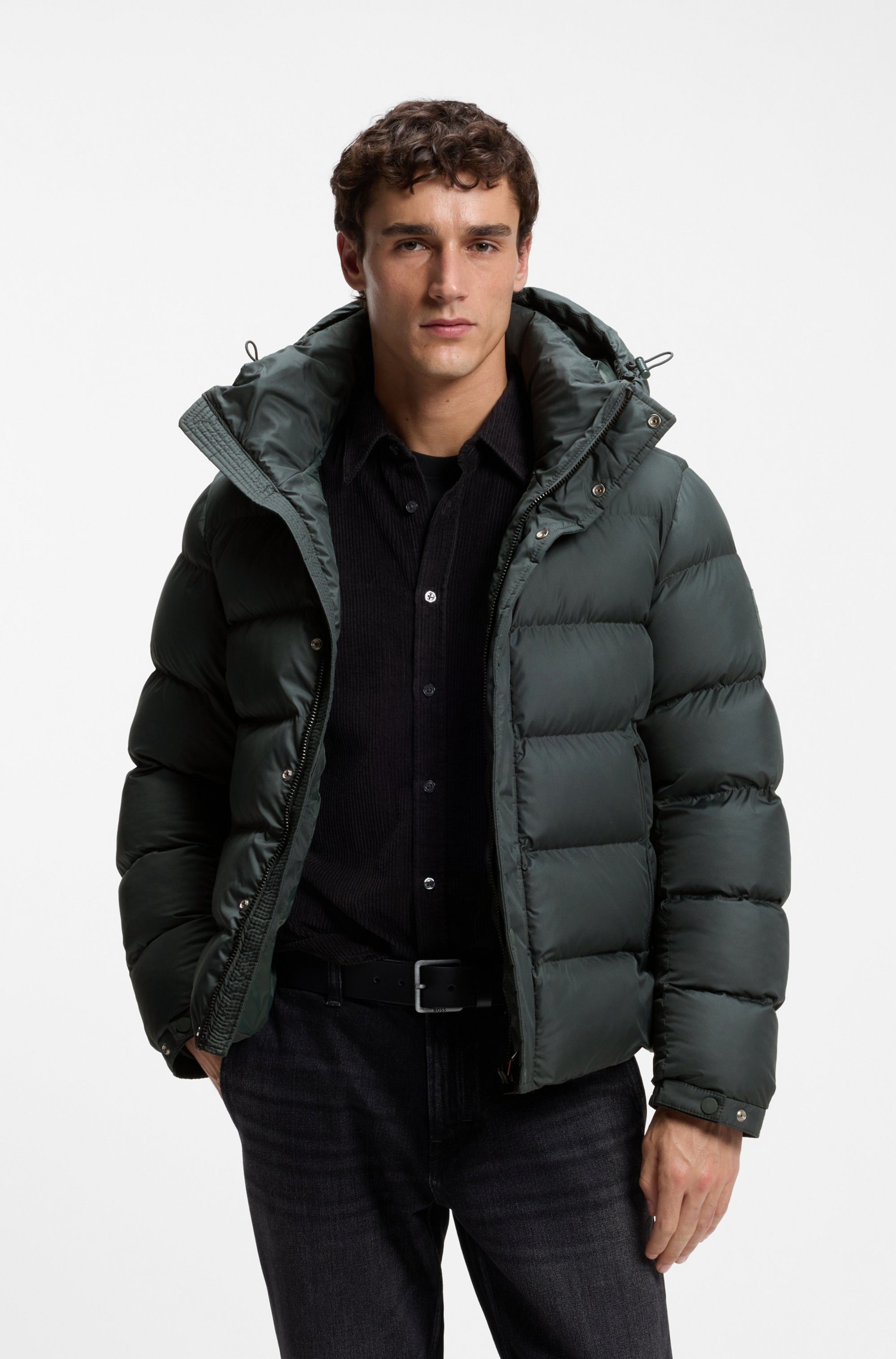 BOSS ORANGE Steppjacke Omaris1 mit gefüttertem Kragen, Regular Fit