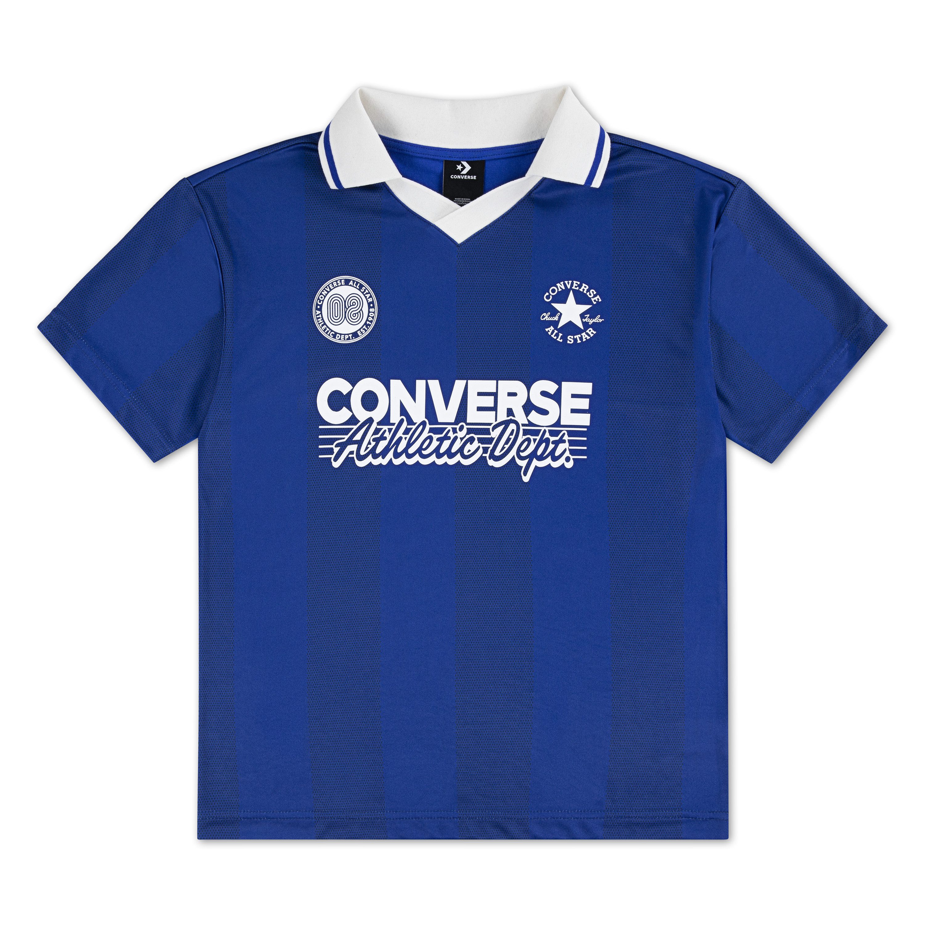 Converse Poloshirt CNVB BLEACHER SOCIETY NOVELTY für Kinder und Jugendliche, sportlicher Stil, Rundhalsausschnitt