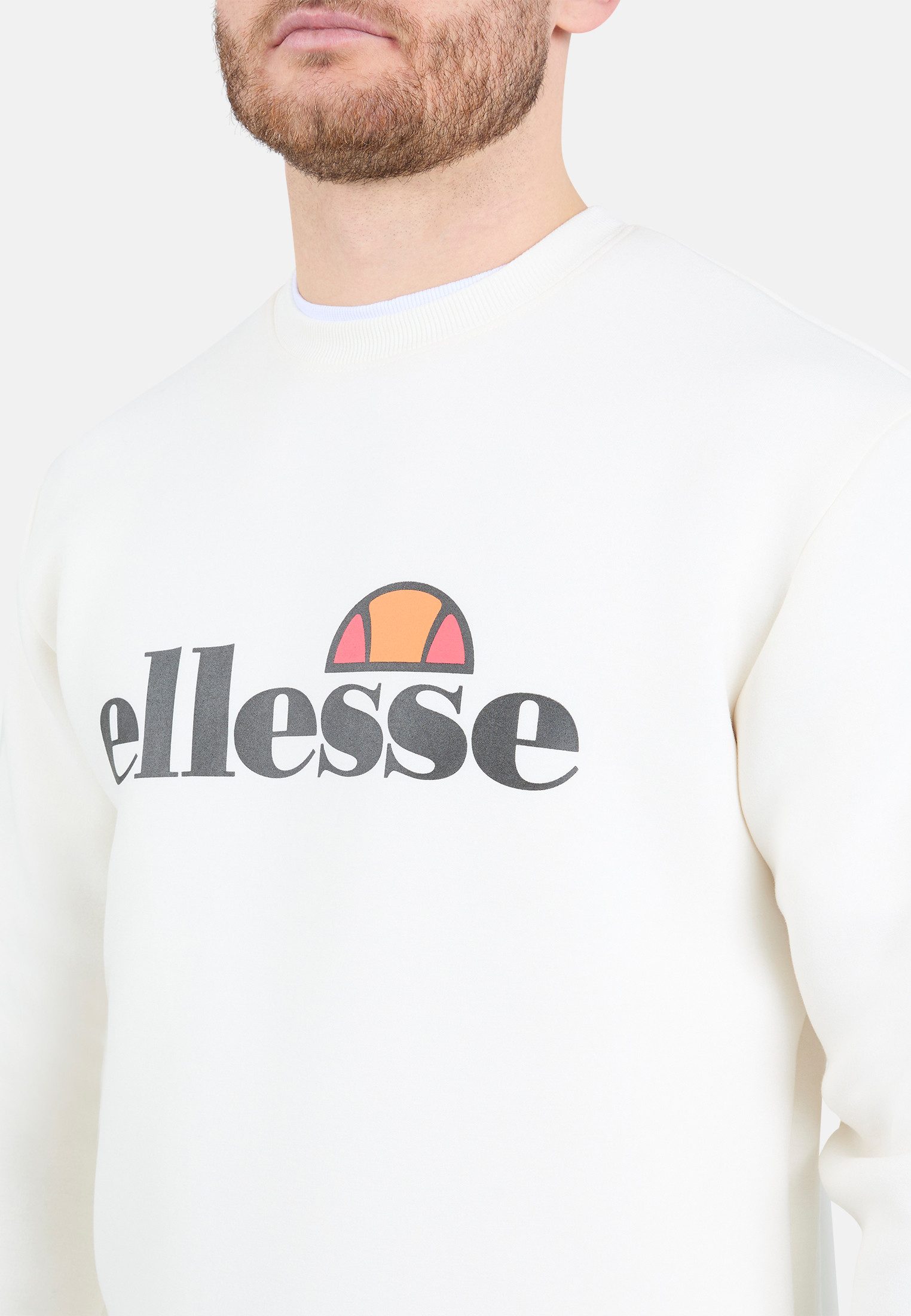 Ellesse Sweatshirt CORVARO SWEATSHIRT Langarm-Design, aus Polyester, Viskose und Elasthan