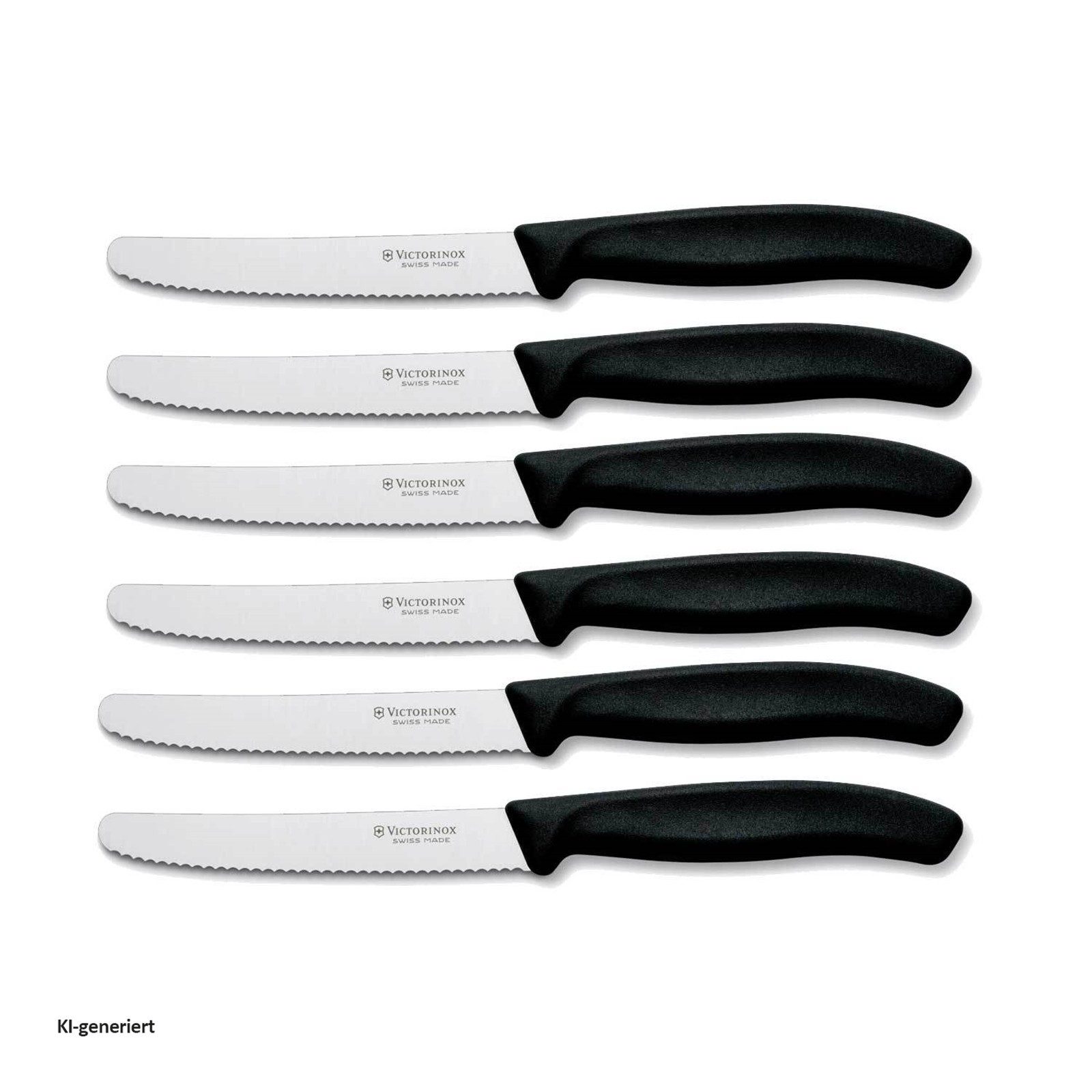 Victorinox Messer-Set Brötchenmesser Tomatenmesser 6-teilig (6-tlg., 6x Messer), Messerset