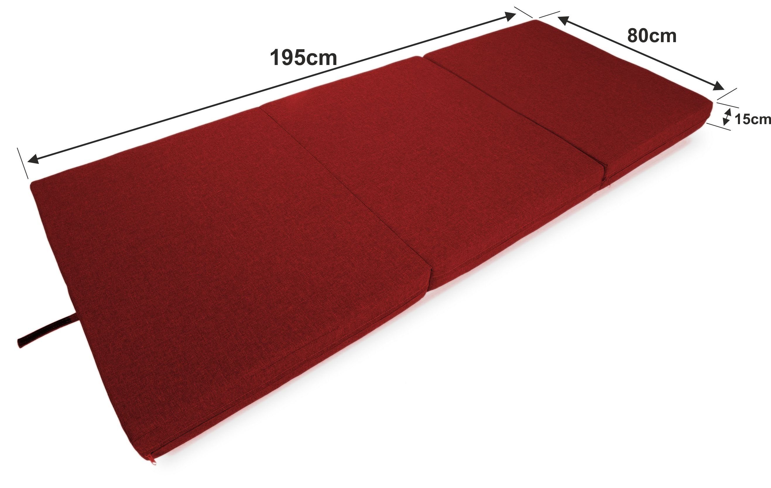 Klappmatratze Premium Klappmatratze, sunnypillow, 15 cm günstig online kaufen