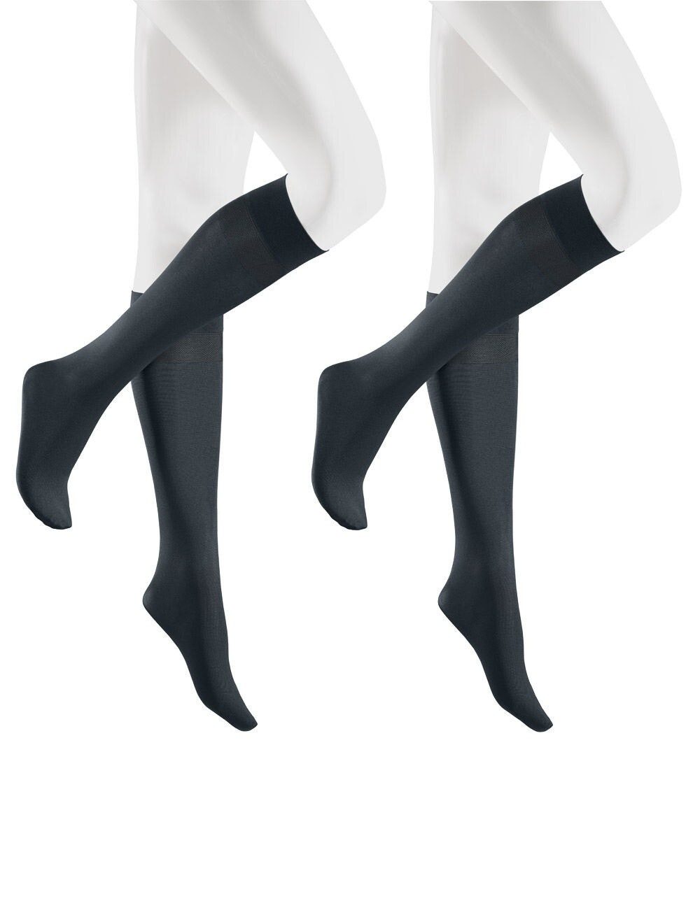 Hudson Kniestrümpfe SIMPLY 40 2-PACK (2er Pack) Semi-blickdicht und matt