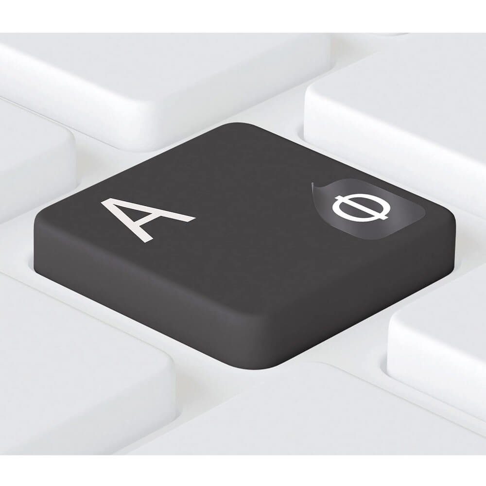 Hoopomania Aufkleber Russische Tastaturaufkleber transparent universal 5 x 6 mm