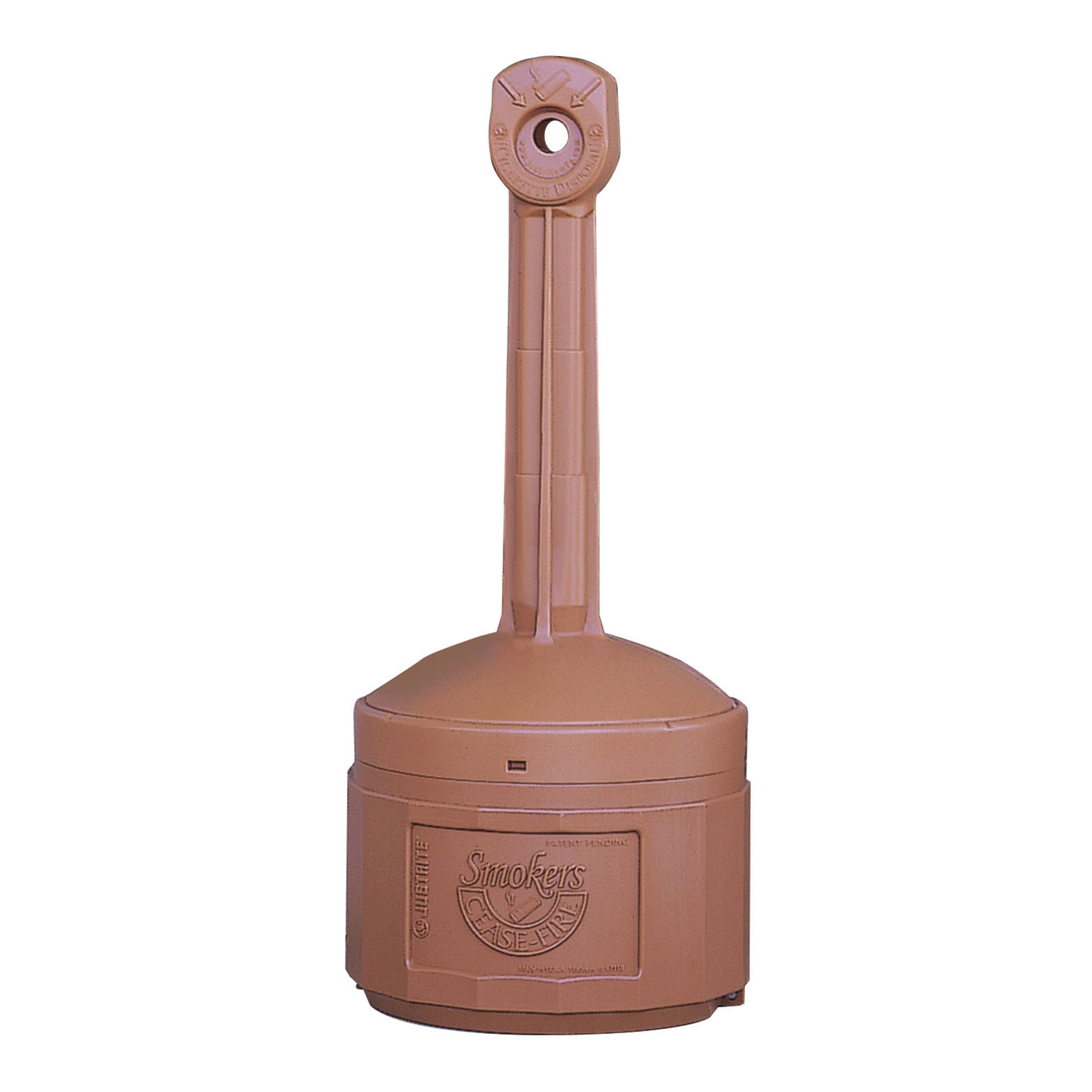 selbstlöschend, HxB Aschenbecher Sicherheits-Standascher, 98x42cm Terracotta PROREGAL® 15L,