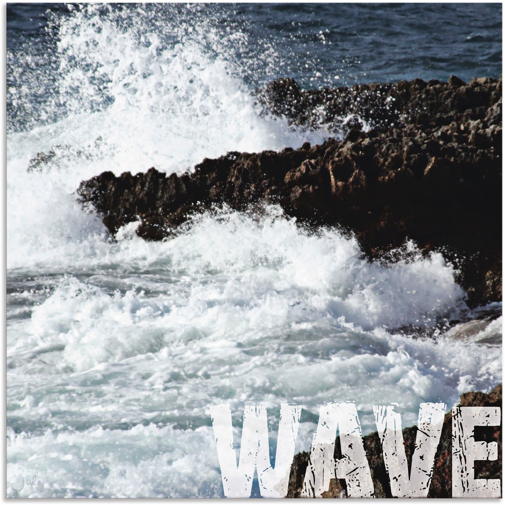 Artland Wandbild Welle, Küste (1 St), als Alubild, Leinwandbild, Wandaufkleber oder Poster in versch. Größen